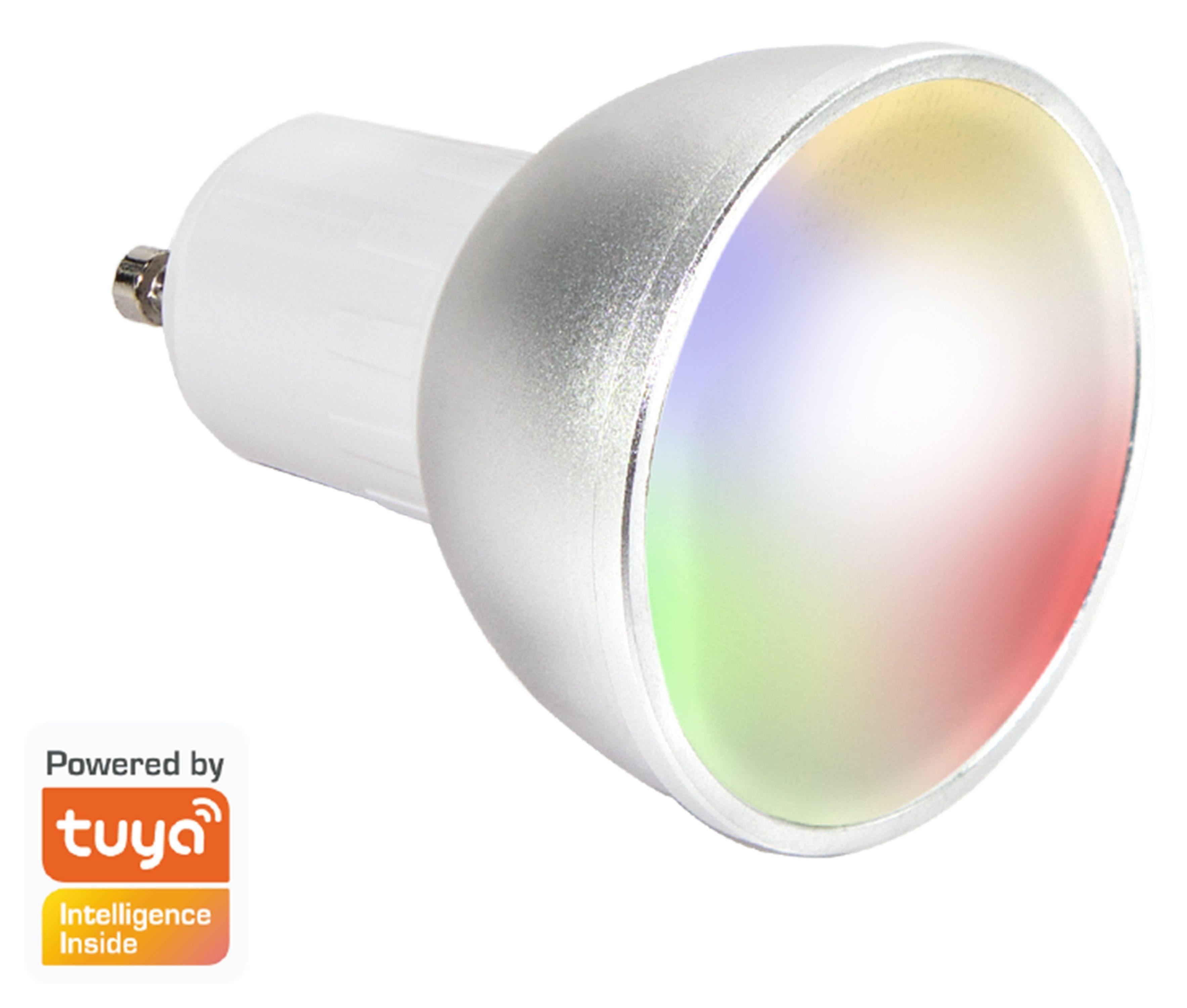 LogiLink LED-Leuchtmittel LOGILINK Wi-Fi Smart LED-Spot SH0118, GU10, 4 W