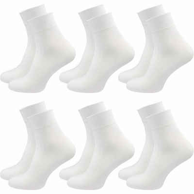 GAWILO Diabetikersocken »Damen Socken ohne Gummibund & ohne Naht, mit Komfortbund (6 Paar)«