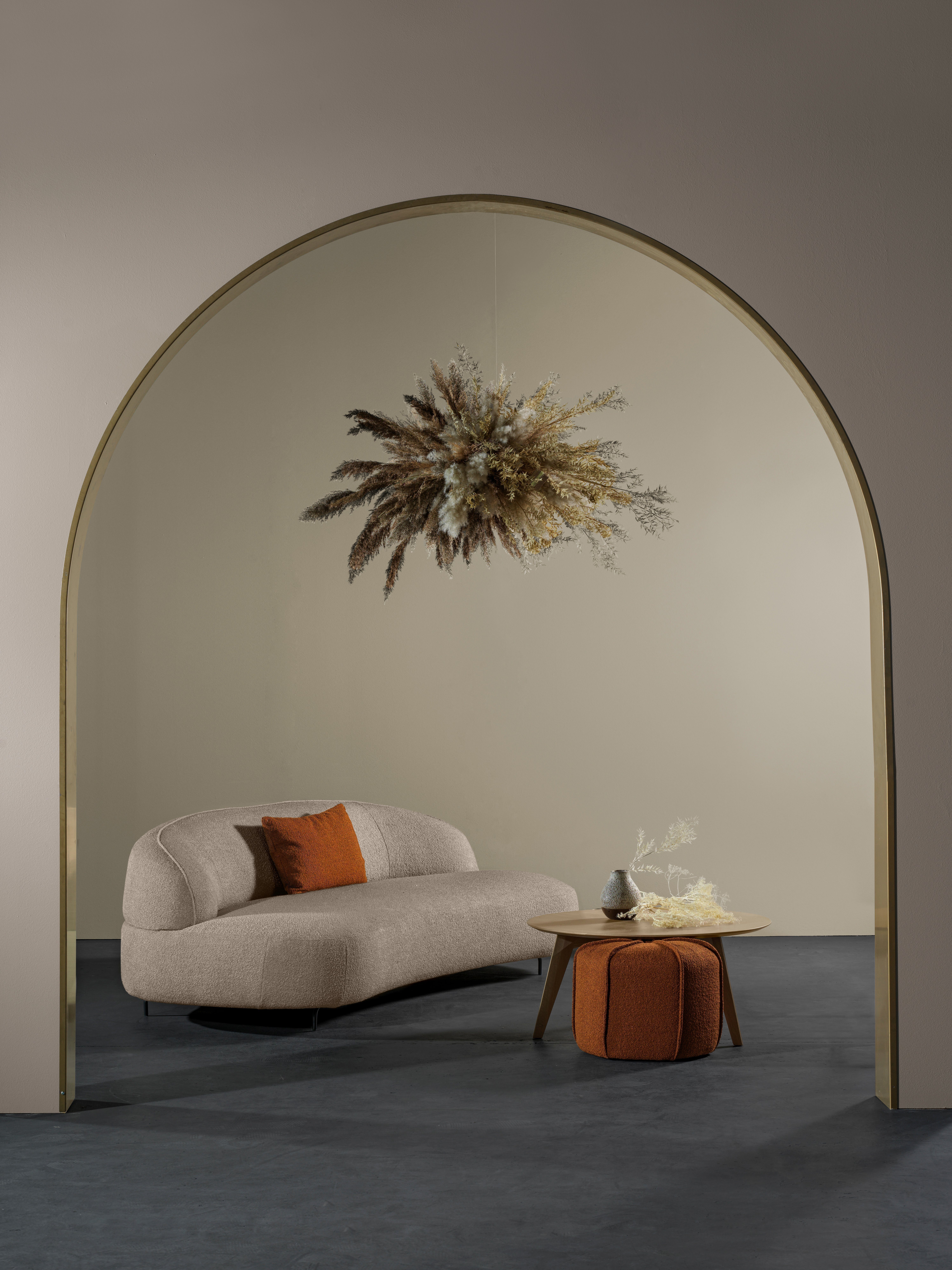 organisch Aria, skandinsvischen beige Design geformt, im furninova Sofa