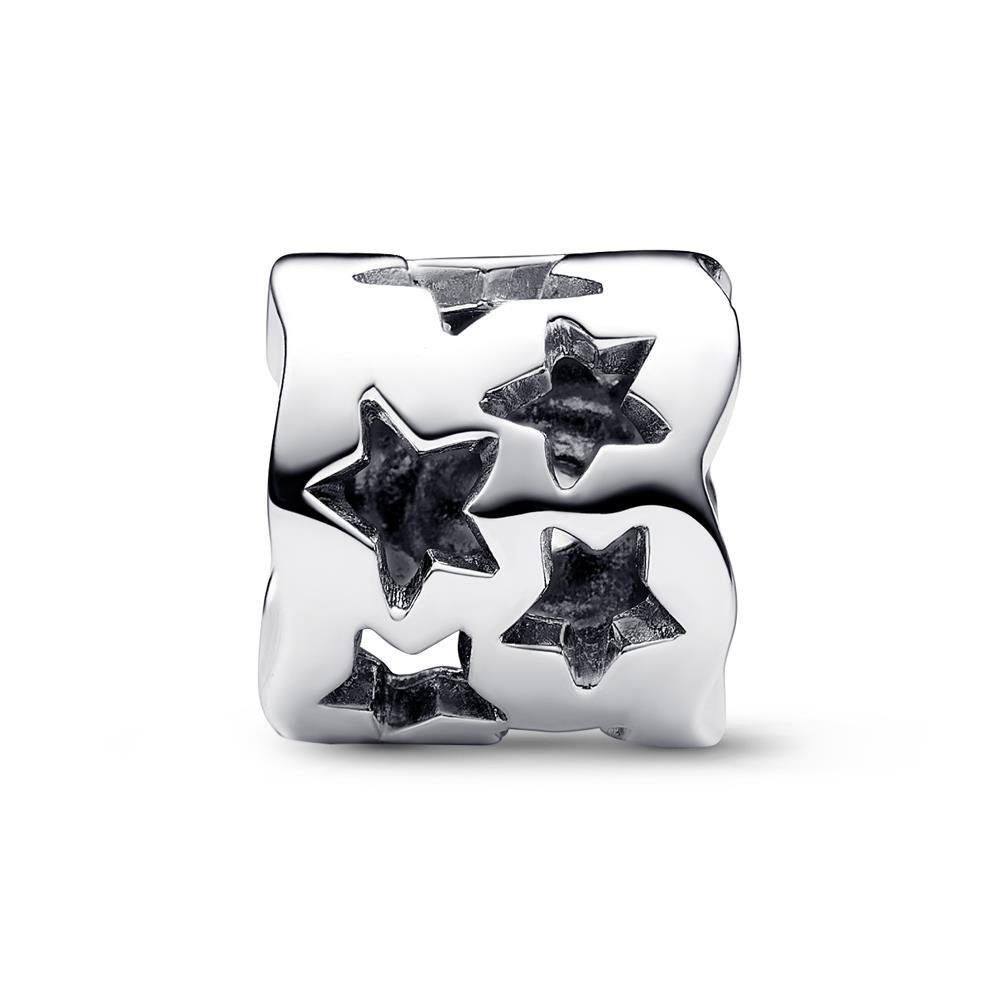 Pandora Bead Charm PANDORA Moments aus 925er Silber mit Stern Cut-outs