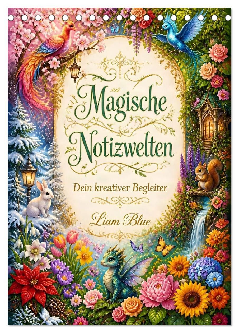 CALVENDO Wandkalender Magische Notizwelten (Tischkalender 2027 DIN A5 hoch), CALVENDO Monats