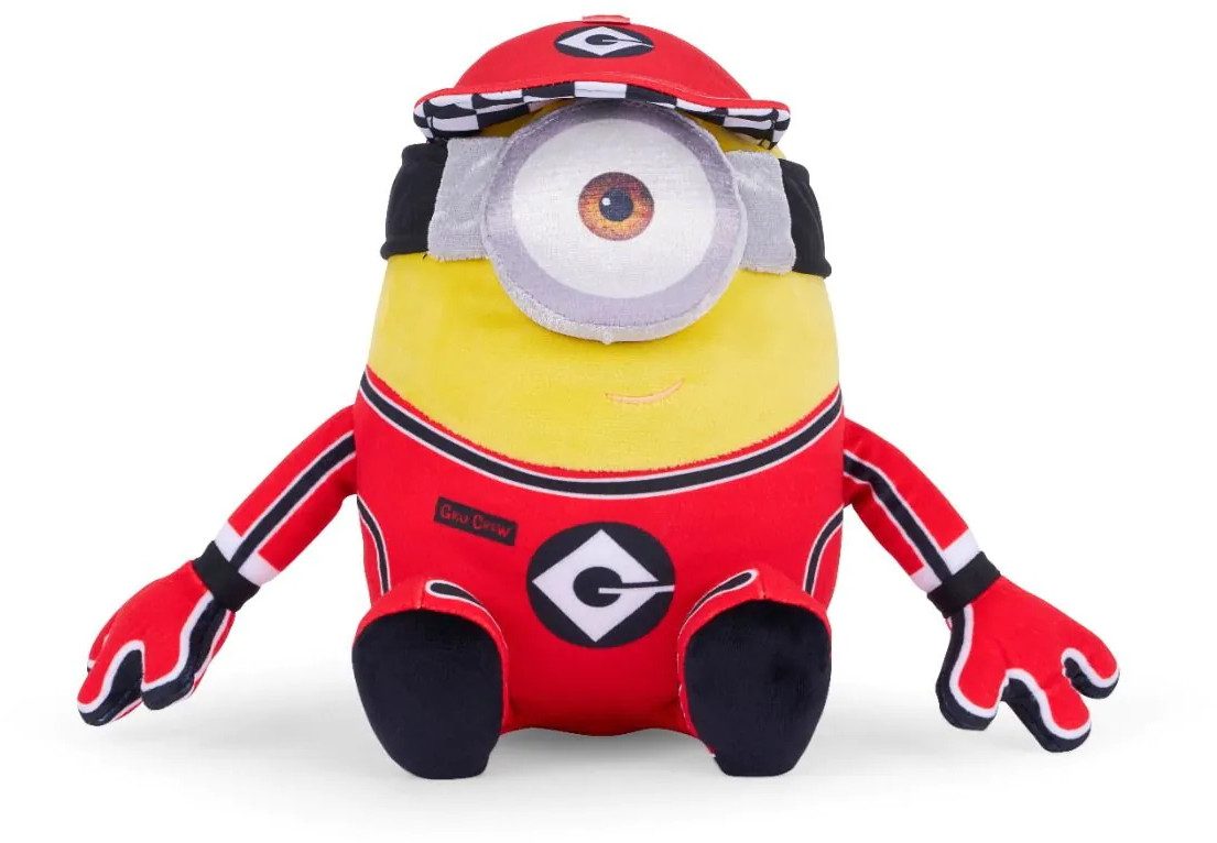 Schmidt Spiele Plüschfigur Plüsch Stofftier Minions 4 Pit Crew 28 cm 42764