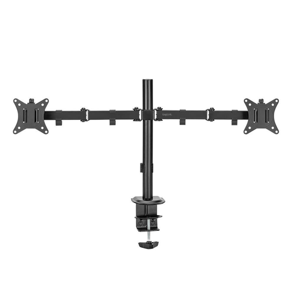 LogiLink Monitor-Halterung BP0172, (2-fach, 17-32", Armlänge: je 376 mm, Aluminium)