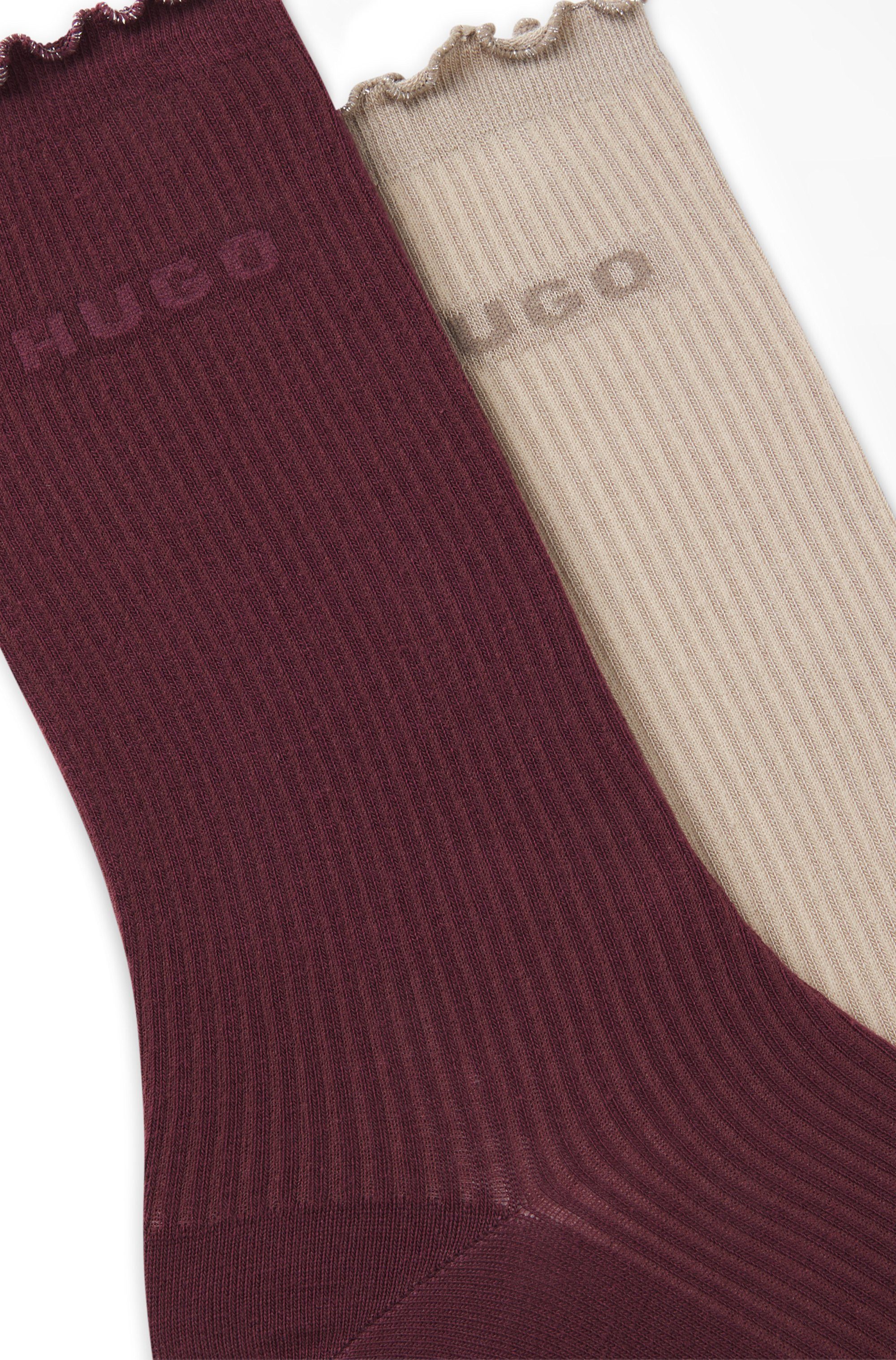 HUGO Basicsocken 2P RS LETTUCE CC W (2-Paar) Bund leicht gekräuselt – Bild 3 von 4