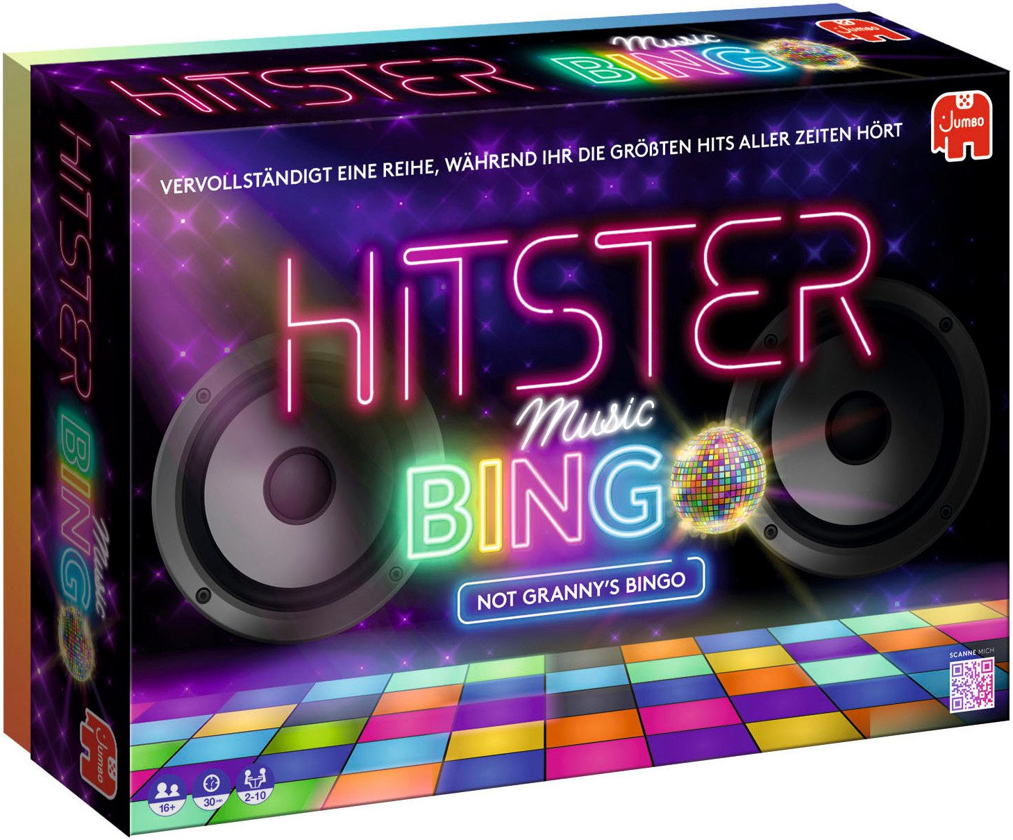 Jumbo Spiele Spiel Hitster Musik Bingo, Familienspiel