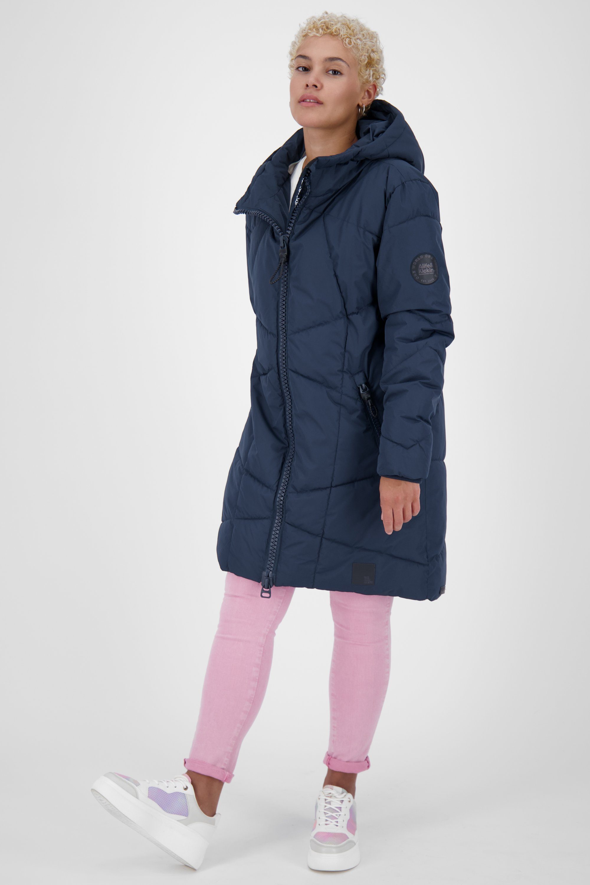 Alife & gefütterte Kickin Damen Coat Jacke Winterjacke, A KasiaAK marine Winterjacke