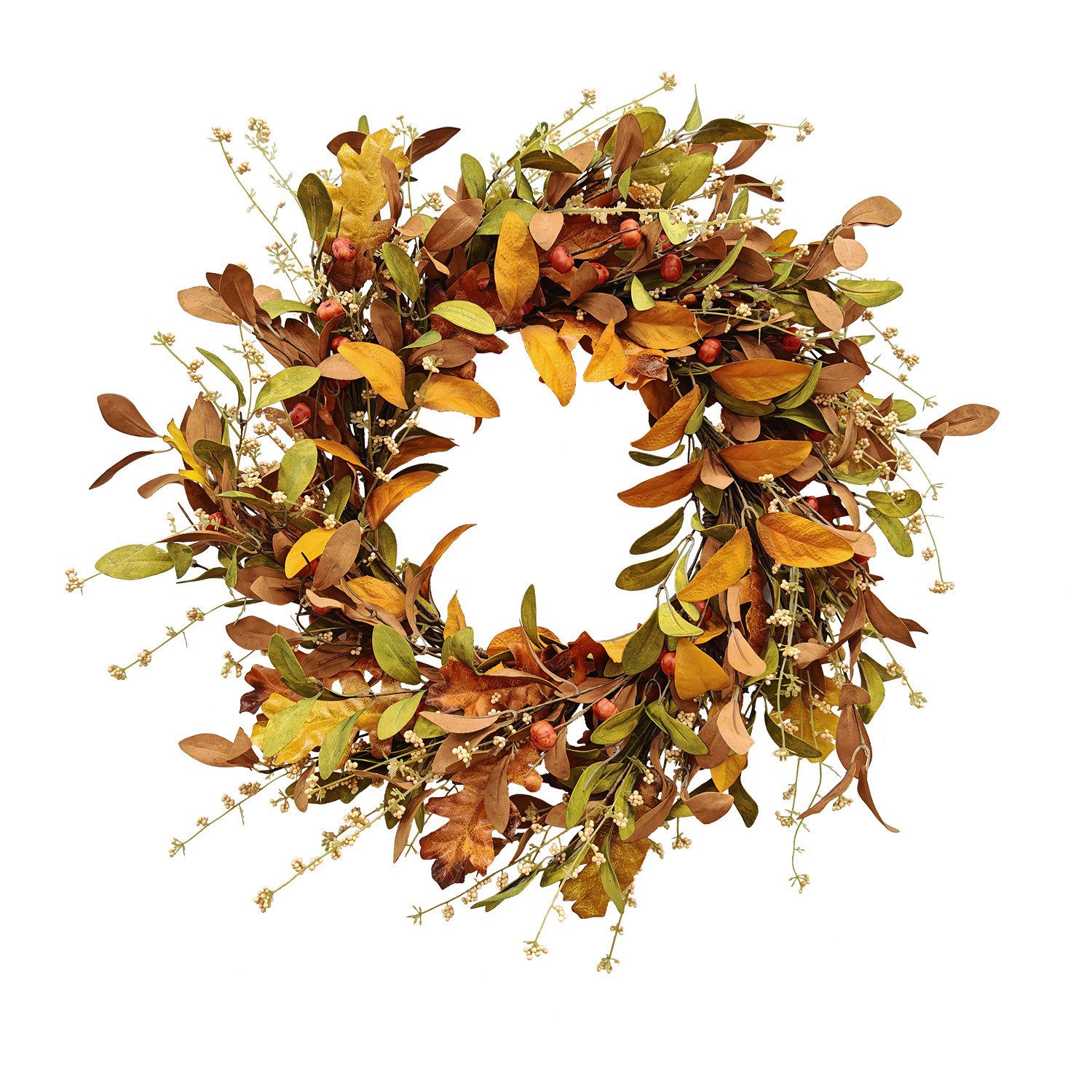Kunstkranz 45/55 cm Herbstkranz, Herbstfarben Kürbis günstig online kaufen