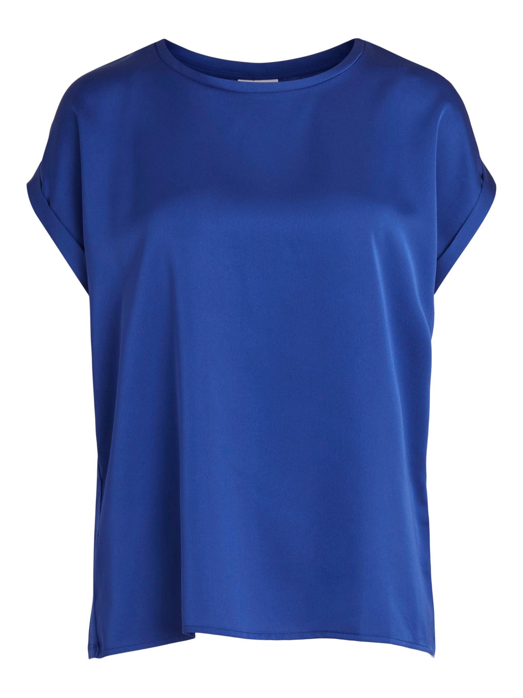 Vila T-Shirt VIELLETTE S/S SATIN TOP/SU günstig online kaufen
