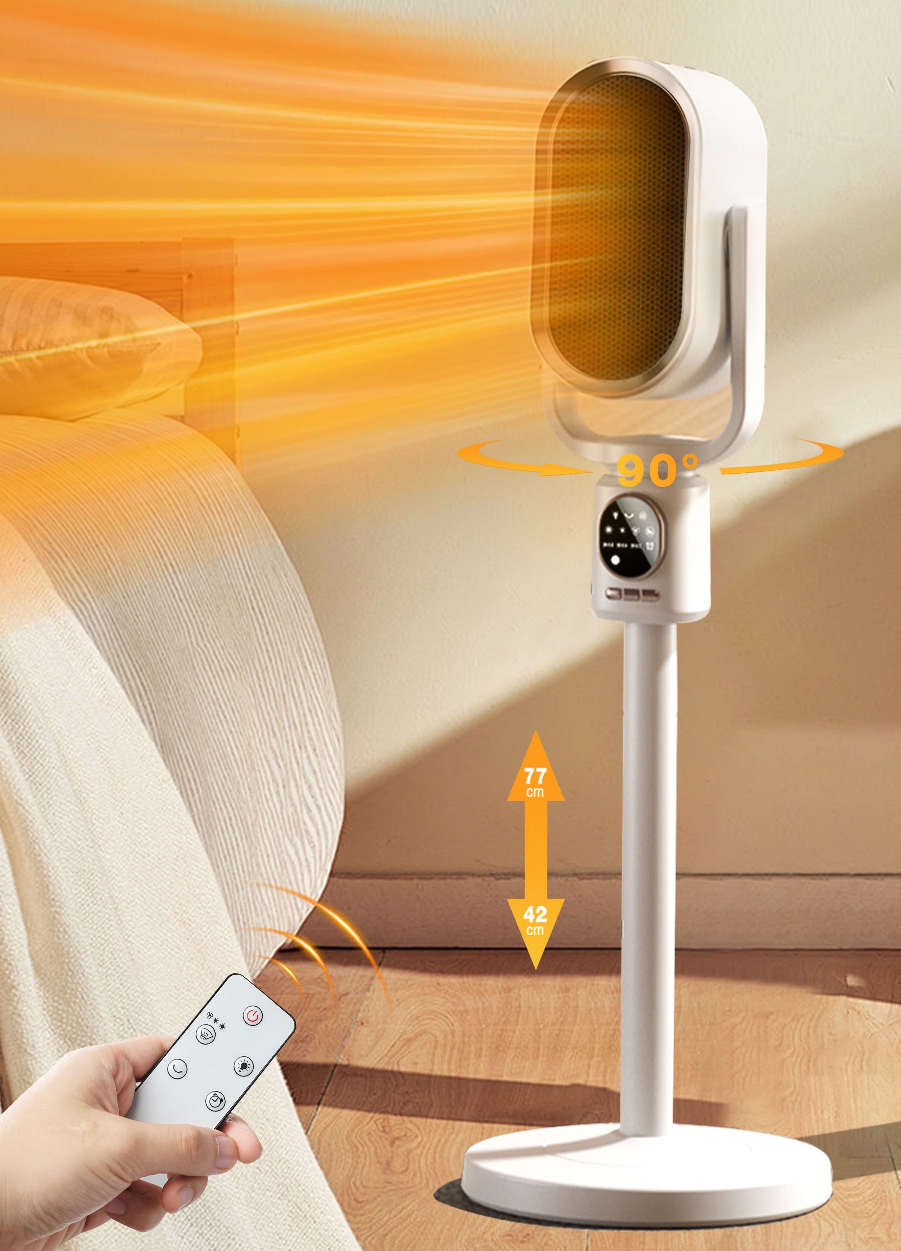 NULSTA Heizlüfter Keramikheizlüfter PTC Keramik Elektroheizung günstig online kaufen