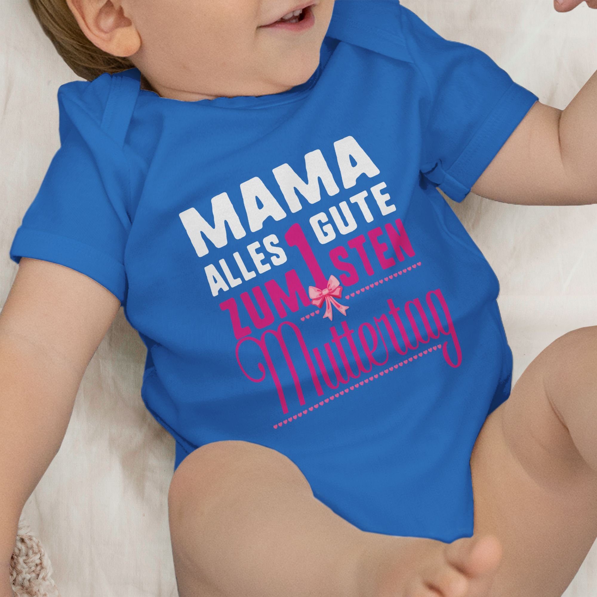 3 Gute Muttertagsgeschenk Shirtbody Royalblau 1sten alles (1-tlg) zum Shirtracer Mama, Muttertag