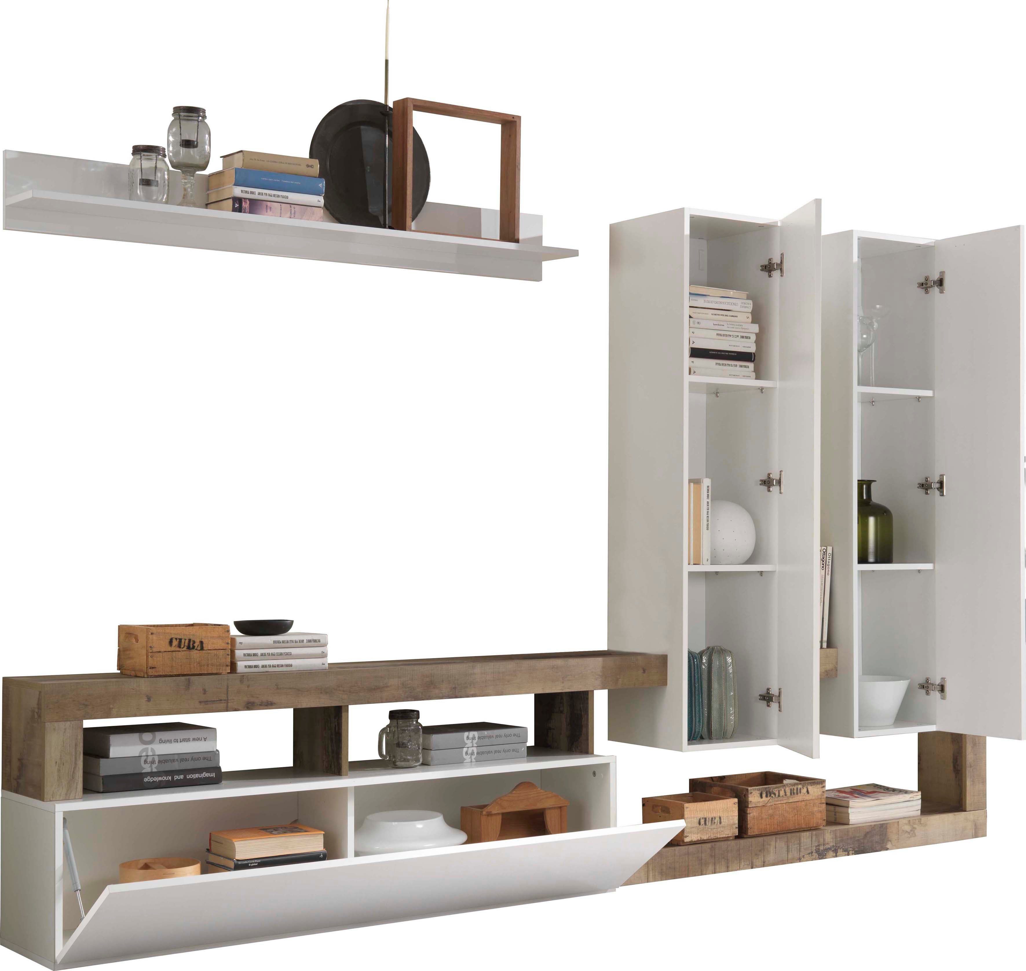 Home affaire Wohnwand Hamburg, (Set, 4-St)