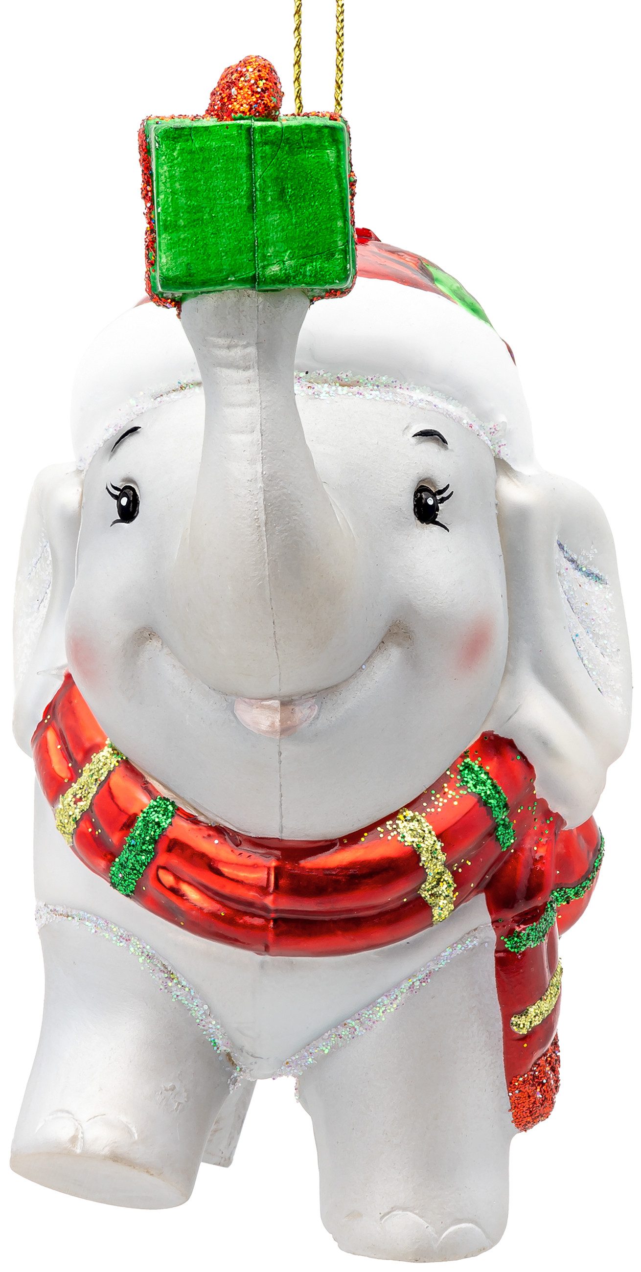 SIKORA Christbaumschmuck Elefant besondere Weihnachtskugel Glas Anhänger – günstig online kaufen