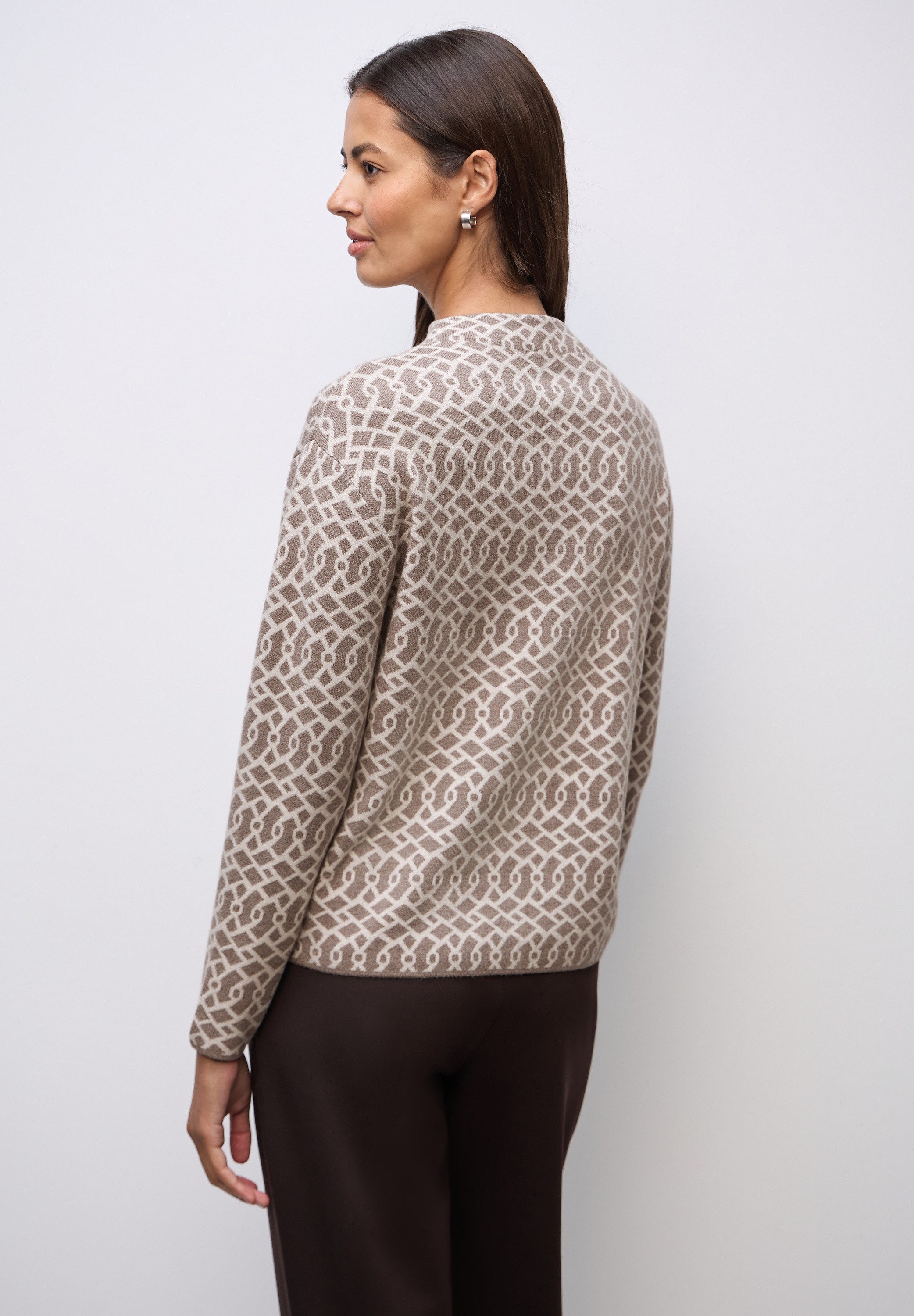 STREET ONE Jacquardpullover mit grafischem Muster günstig online kaufen