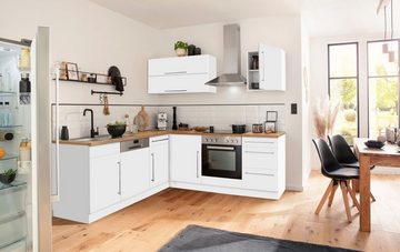 Kochstation Winkelküche KS-Samos, ohne E-Geräte, Stellbreite 220/220 cm
