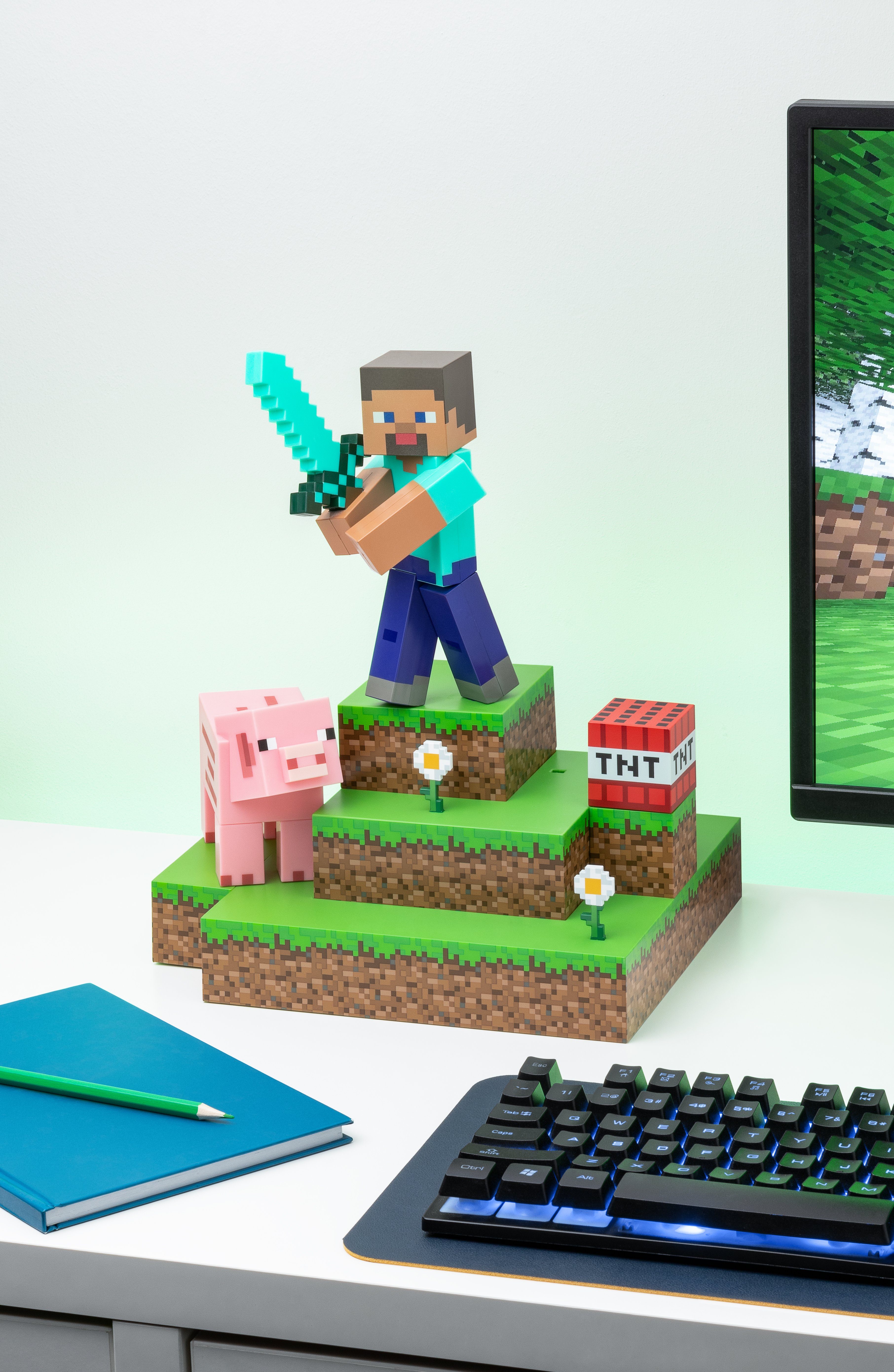 Paladone LED Dekolicht Minecraft Steve Leuchte Diorama