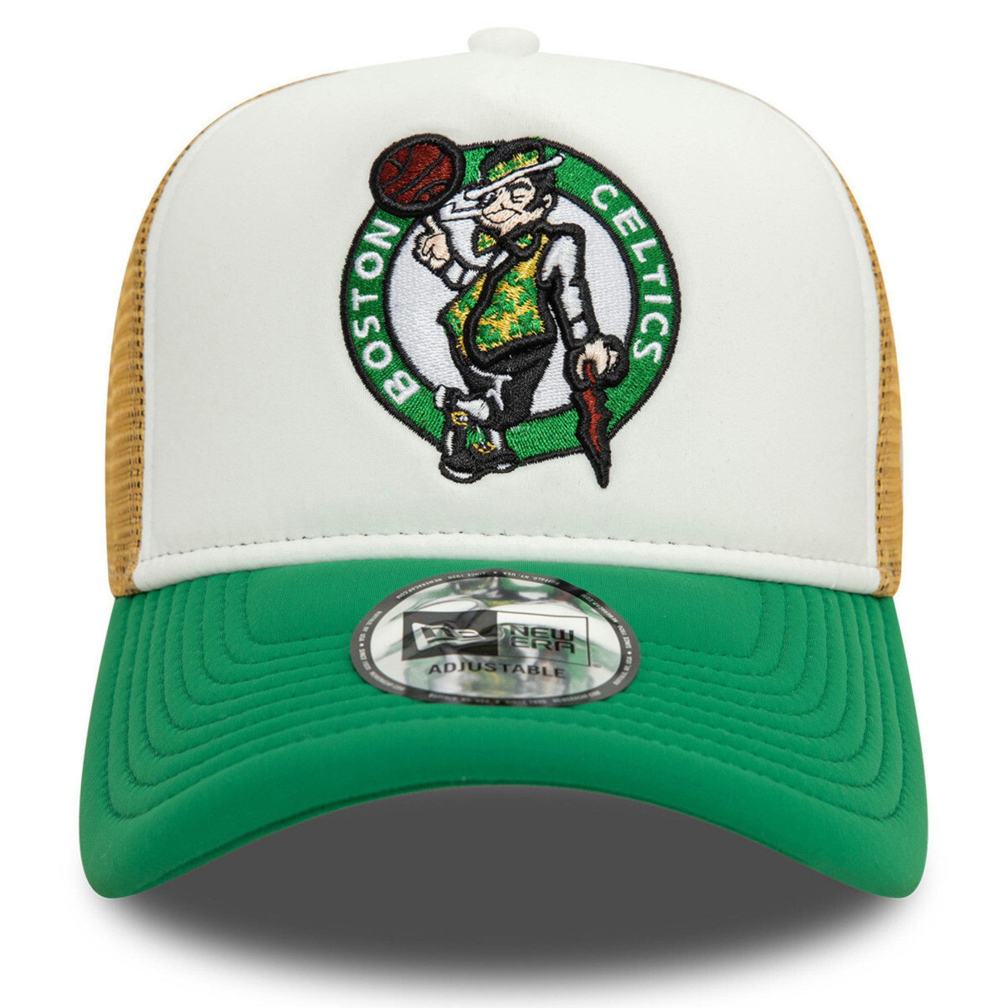 New Era Trucker Cap 9Forty A-Frame Flower Boston Celtics Patch Cap - Grün/W günstig online kaufen
