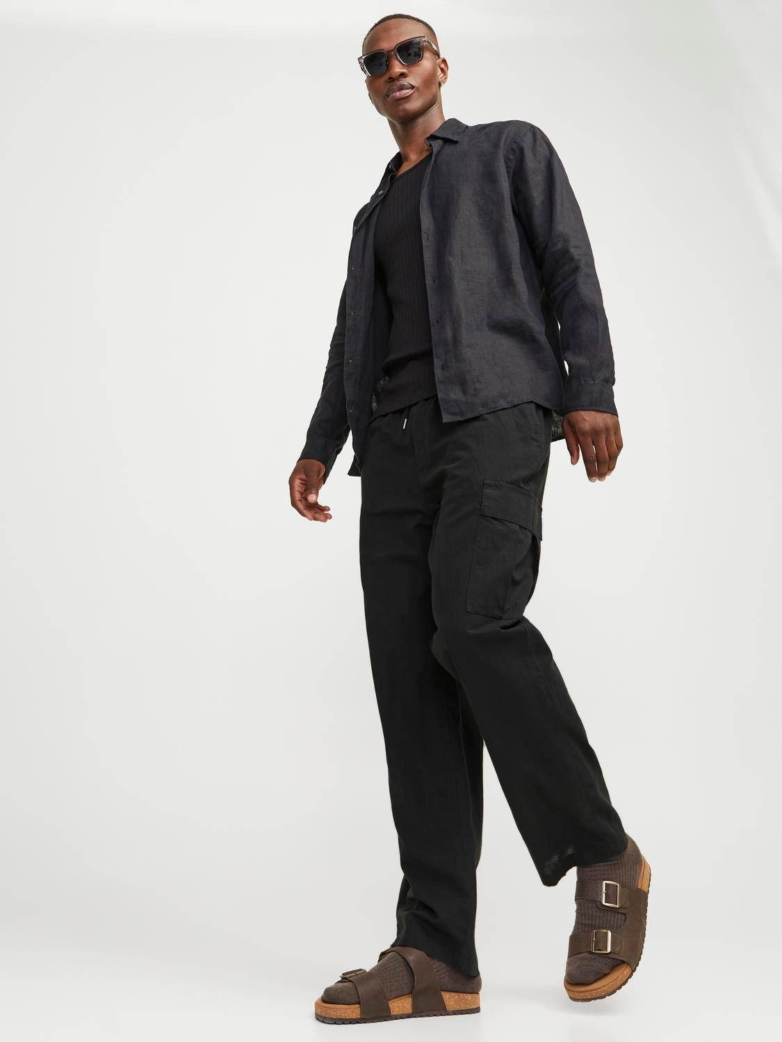 Jack & Jones Cargohose JPSTKARL SUMMER CARGO SN STYD mit Taschen
