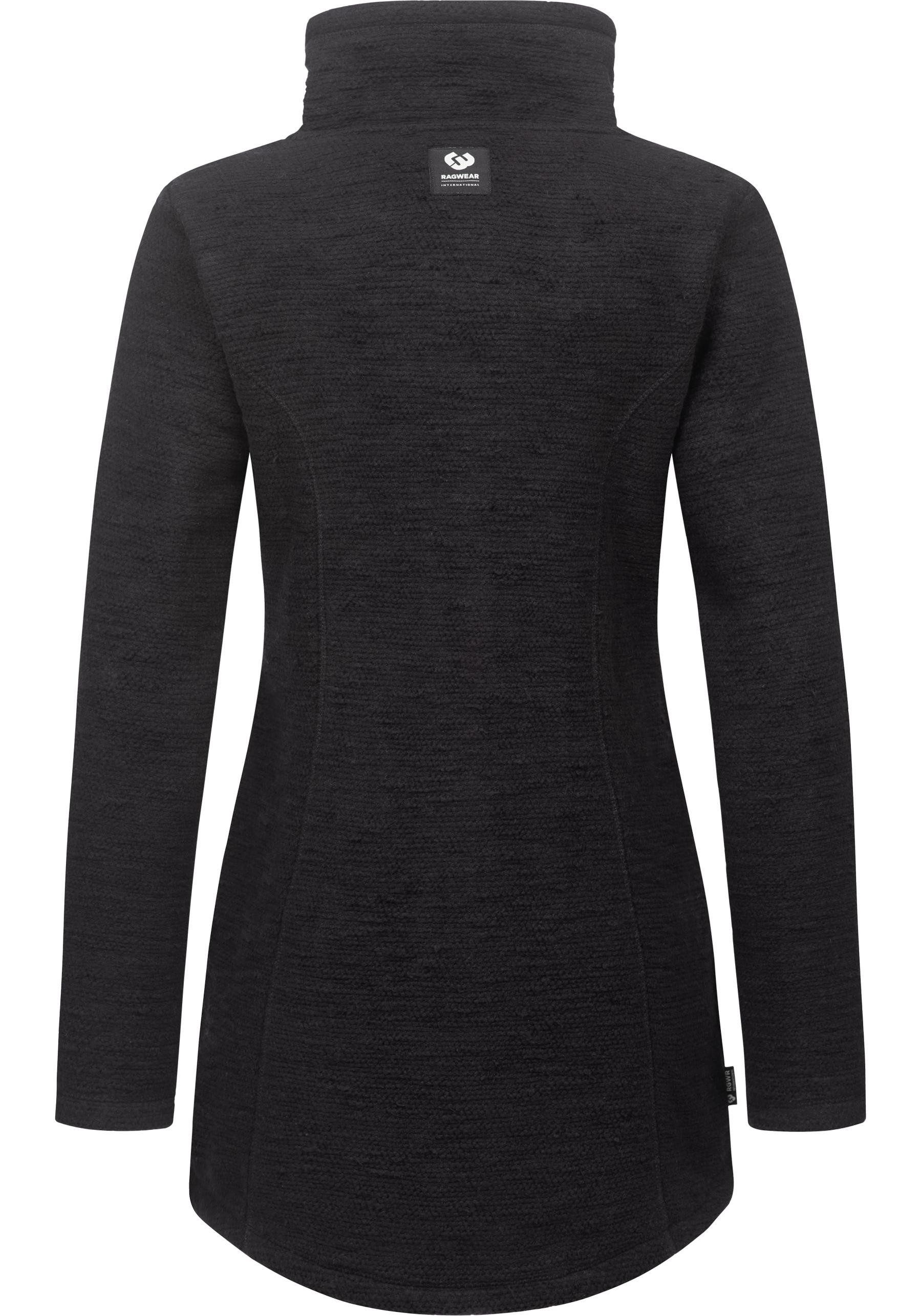 Ragwear Strickjacke Miram Melange Kuschelige Übergangsjacke in Strick-Optik