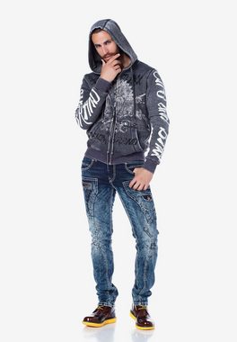 Cipo & Baxx Sweatjacke mit angesagten Prints