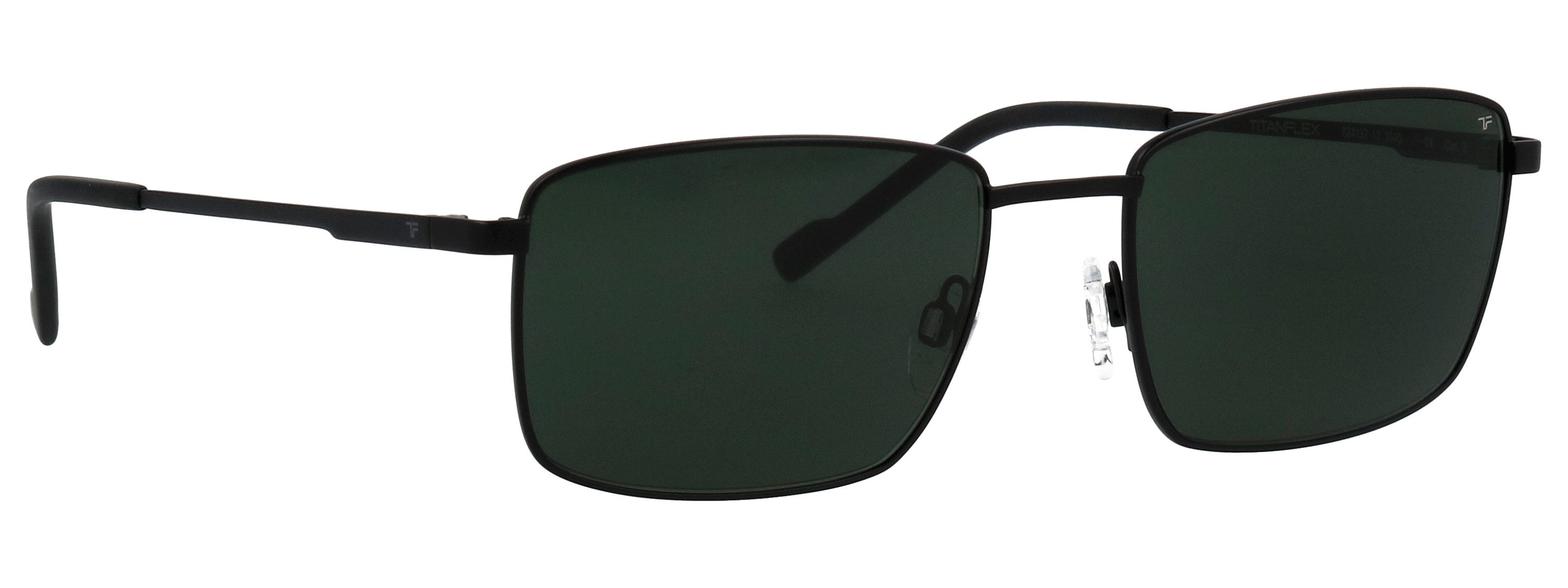 TITANflex Sonnenbrille Modell 824132 Form Karree/Eckig, Logoschriftzug auf Bügel, Titanflexfassung