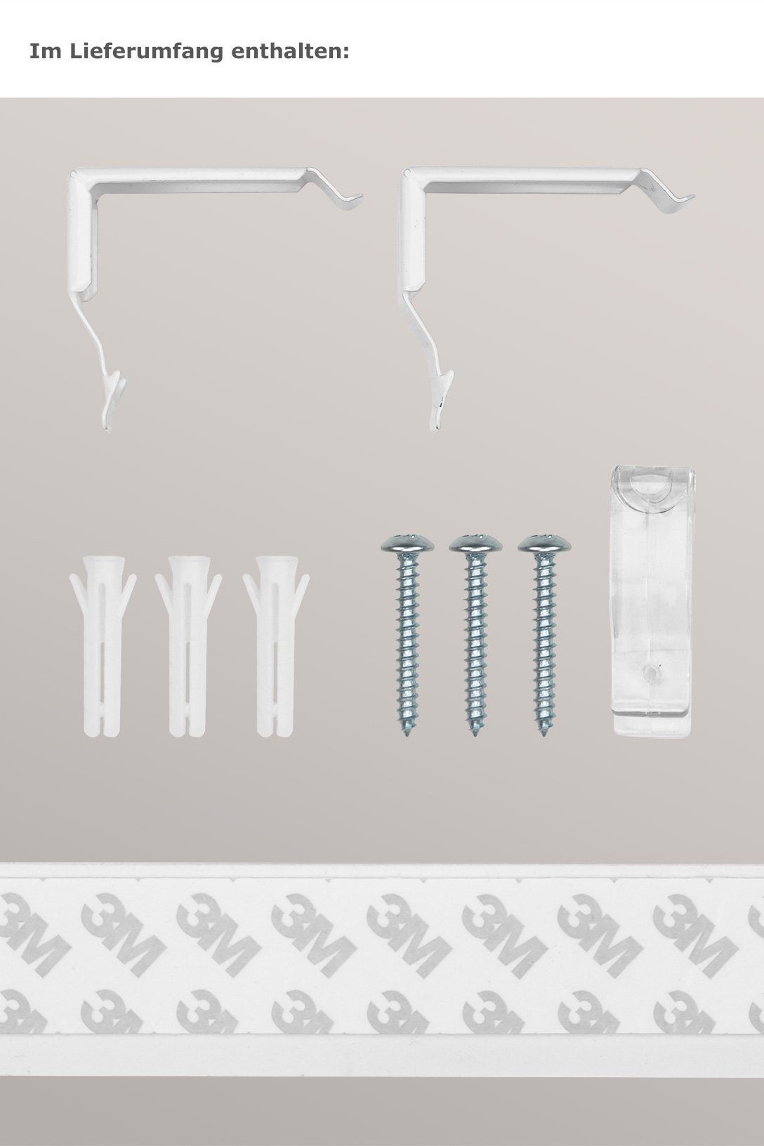 Rollo Kassette Perlweiß, LYSEL®, blickdicht, HxB 175x40cm