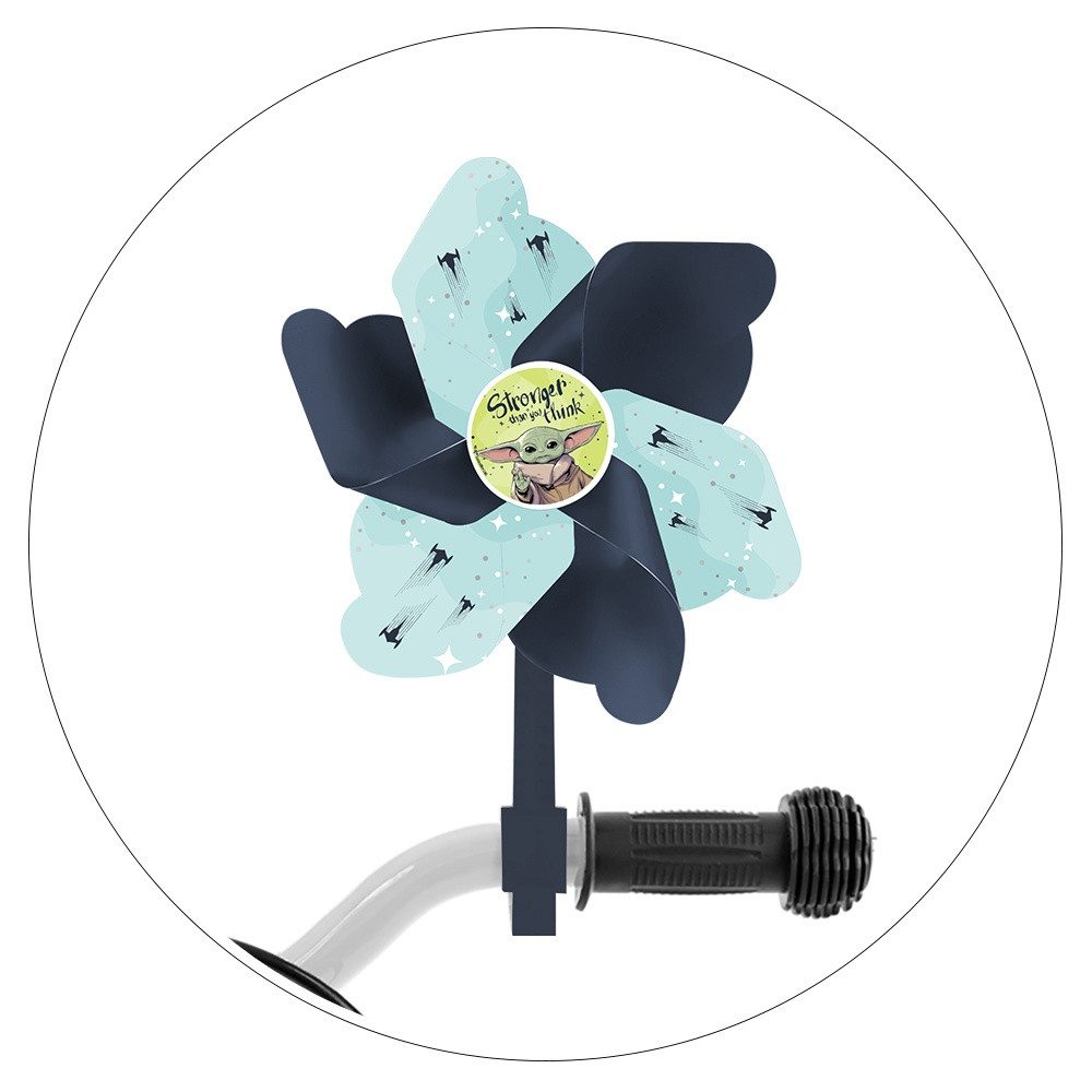 Seven Polska Windrad STAR WARS MANDALORIAN Lenker-Windrad, Drehspaß für Roller und Fahrrad