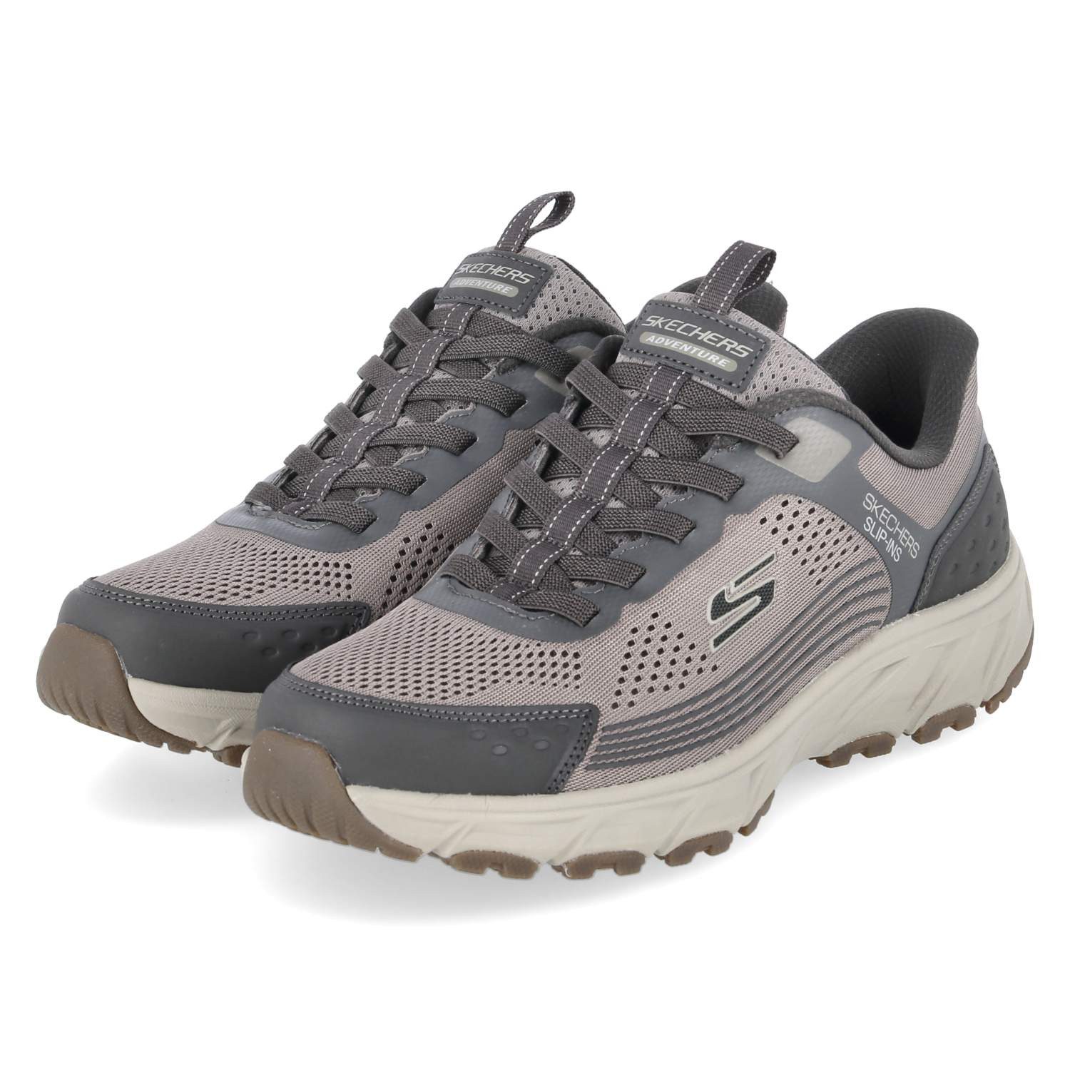 Skechers Skechers 237800 DKTP Herren Textil & Synthetik taupe Schnürschuh
