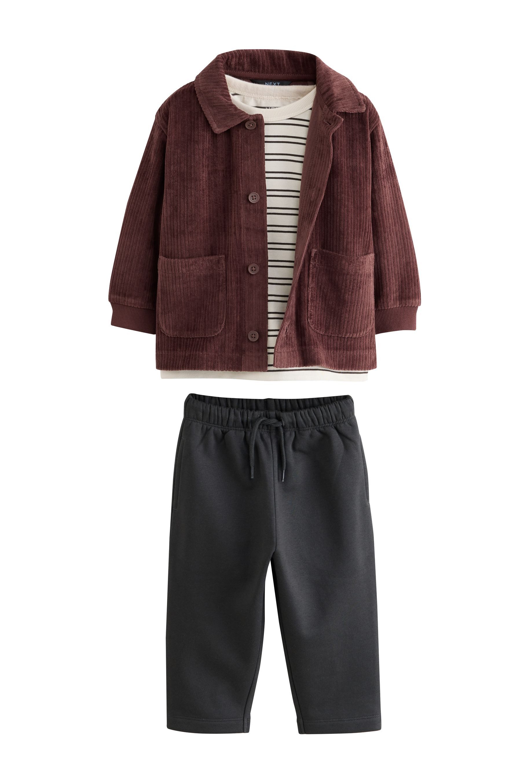 Next Shirt, Hose & Jäckchen 3-teiliges elegantes Set (3-tlg)