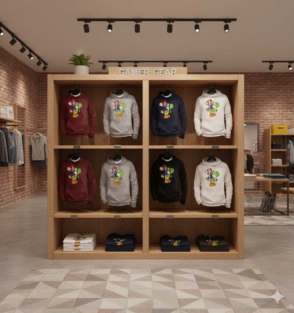 Blondie & Brownie Hoodie Herren Yoshi & Mario Konsole Retro Super Luigi Retro Herren Hoodie Yoshi Mario Luigi Konsole Retro Super Gaming Fanwear