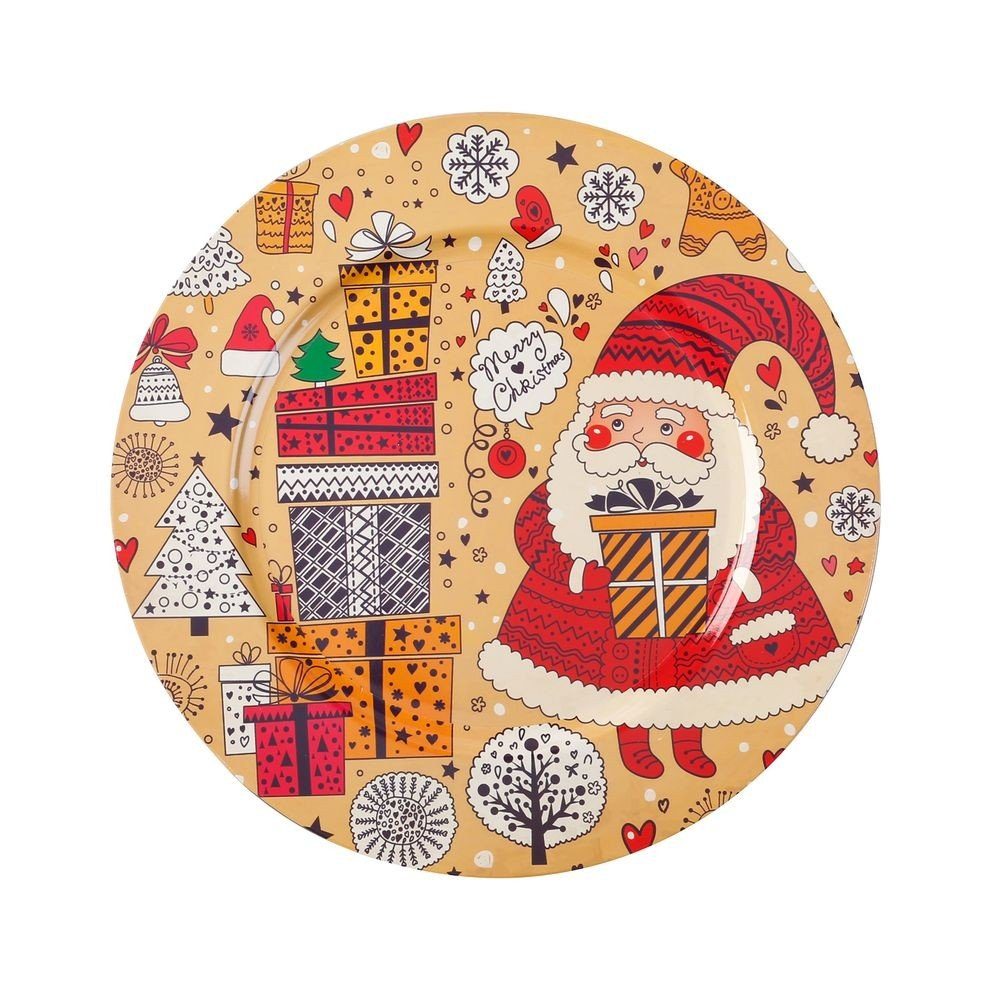 MAGIC by Inge Dekoteller, Dekoteller Kunststoff Santa Claus - Motiv 33cm bunt