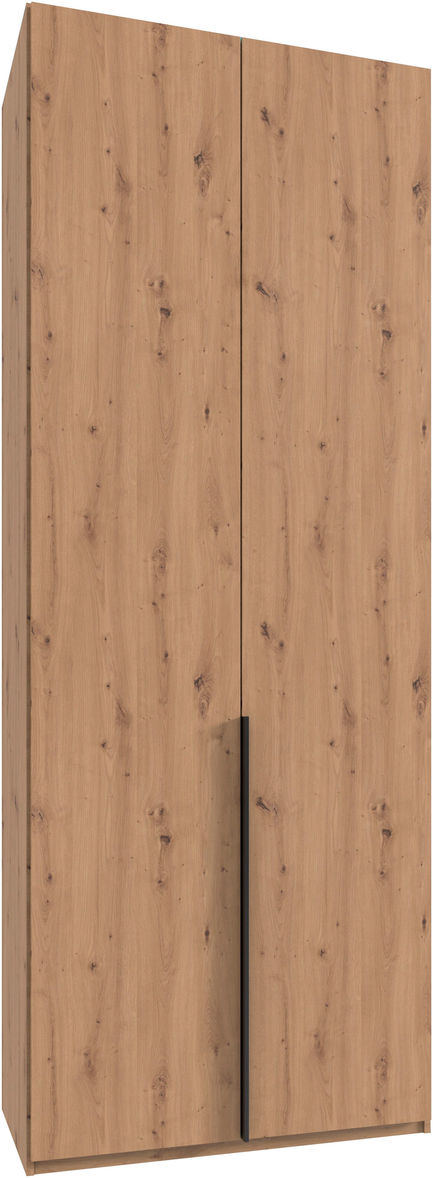 Wimex Kleiderschrank Mugano,in 5 Breiten,2 Höhen,2 Tiefen, viele Farben, Made in Germany (in Basic oder Premium Ausstattung) mit langen Griffen aus Metall, mit oder ohne Spiegel