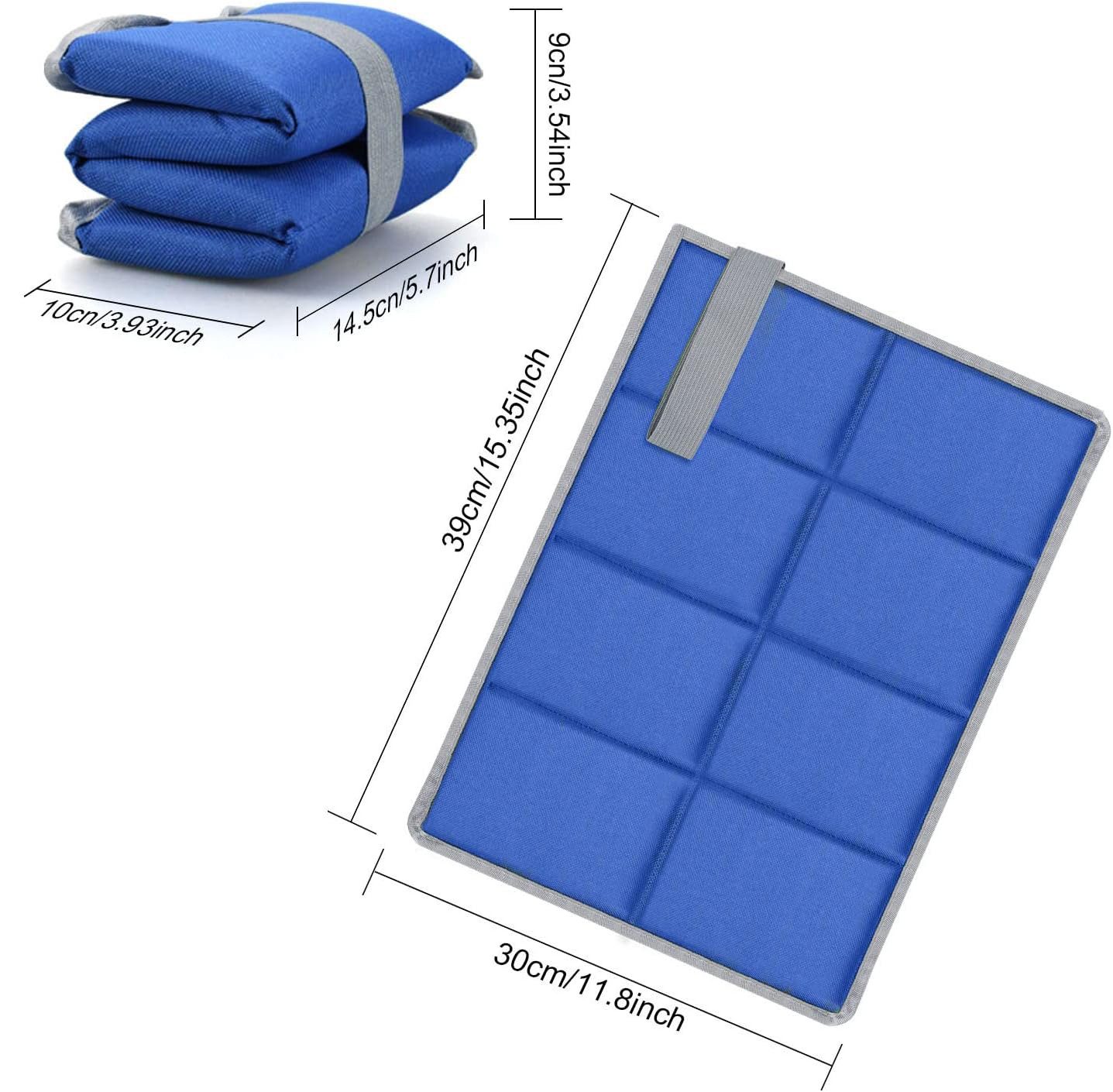 Coonoor Sitzkissen 2 Pack Sitzkissen Outdoor Thermo Sitzkissen Faltbare Sitzunterlage, Wasserdicht Tragbar, aus Oxford-Stoff,mit 2 Aufbewahrungsbeutel
