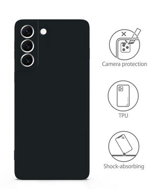 MyGadget Handyhülle Silikon Hülle für Samsung Galaxy S21 FE, robuste Schutzhülle TPU Case Slim Silikonhülle Back Cover Kratzfest