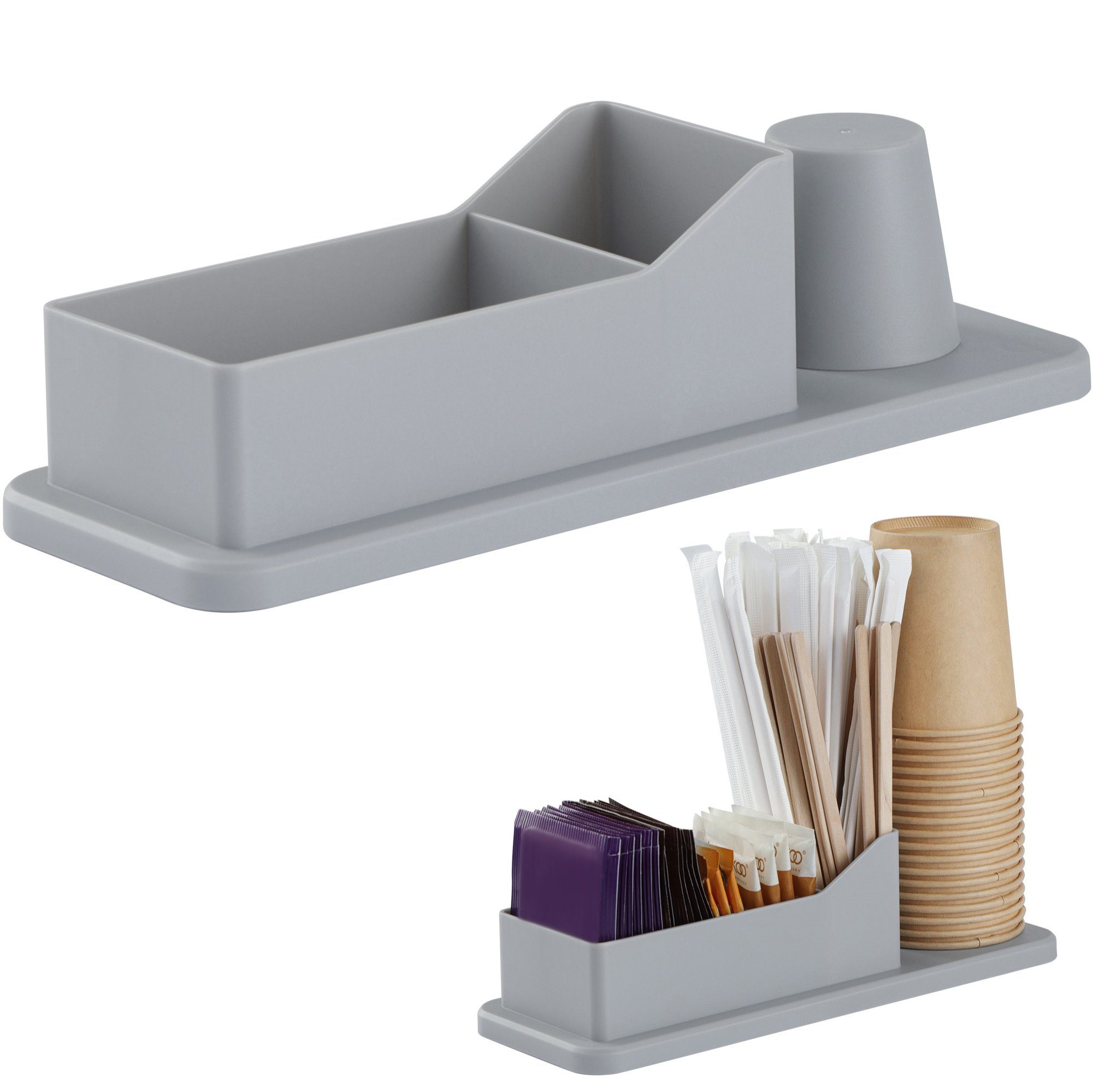 Teedose Kaffee Organizer Set - 24,4 x 8,7 x 6,8cm - Aufbewahrungsbox