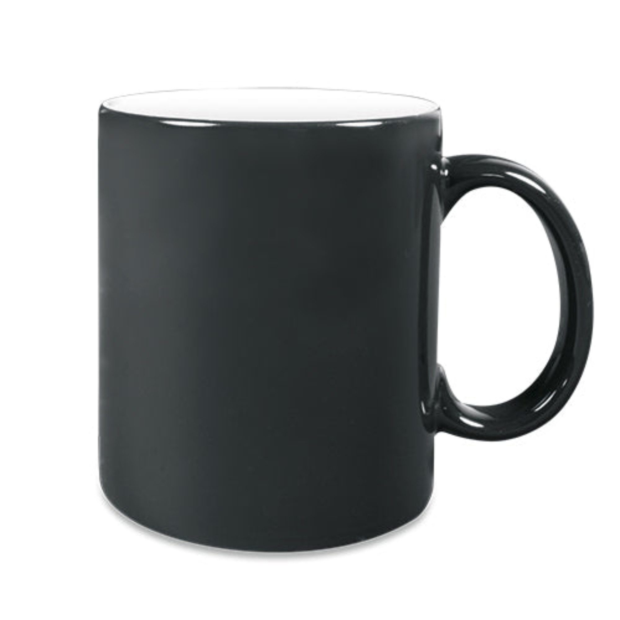 PlottPrint Tasse Magic Farbwechseltasse Sublimationsrohling 330 ml, 1-tlg., Keramik, wärmeempfindlicher Farbwechsel, C-förmiger Henkel