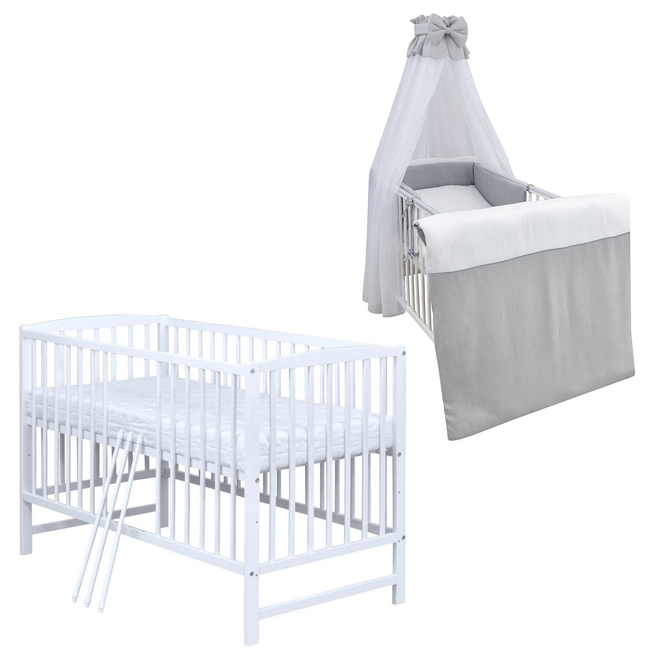 Komplettbett Babybett Milo Komplettset