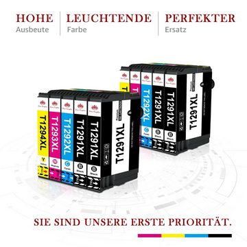 Toner Kingdom T1291 129xl für EPSON WF3520 SX235W BX305FW Tintenpatrone (0-tlg)