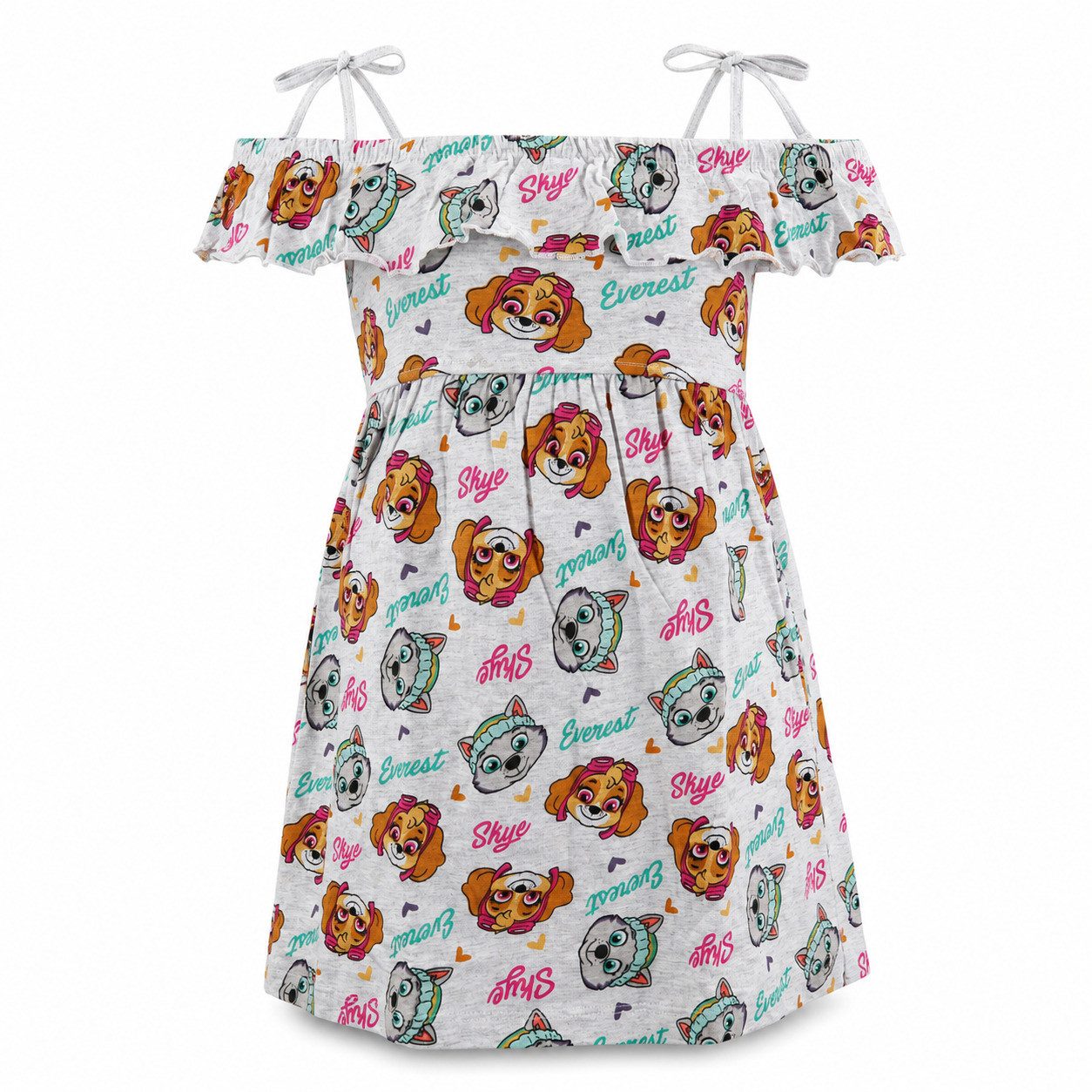 PAW PATROL Sommerkleid Paw Patrol Skye Kinder Mädchen kurzarm Kleid Sommerkleid Gr. 98 -122