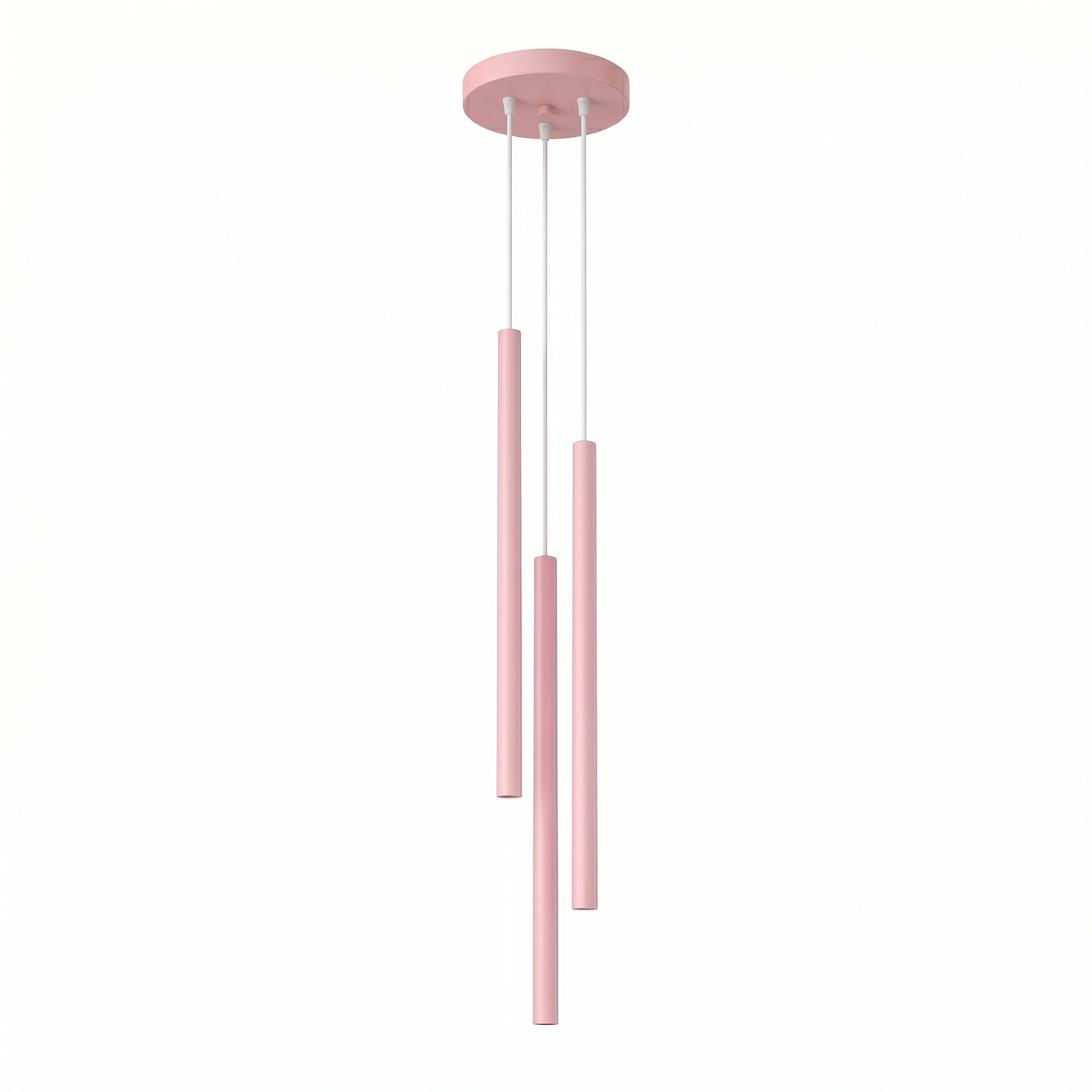 SOLLUX lighting Hängeleuchte Pendelleuchte PASTELO 3P rosa, Nicht enthalten