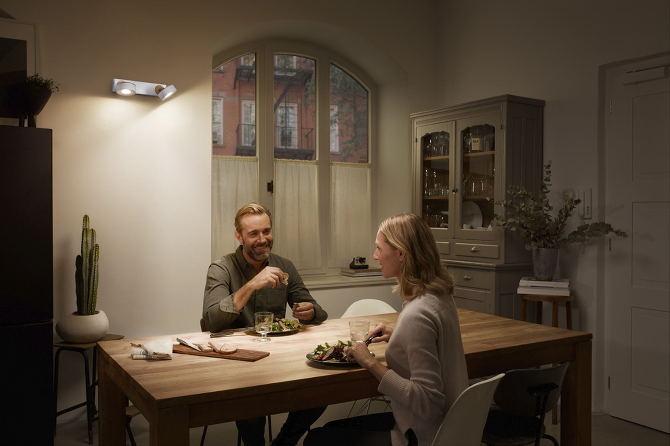 Licht-Erlebnisse Deckenstrahler ELUNIS, LED fest integriert, Warmweiß, LED verstellbar länglich 3000 K 615 lm Modern
