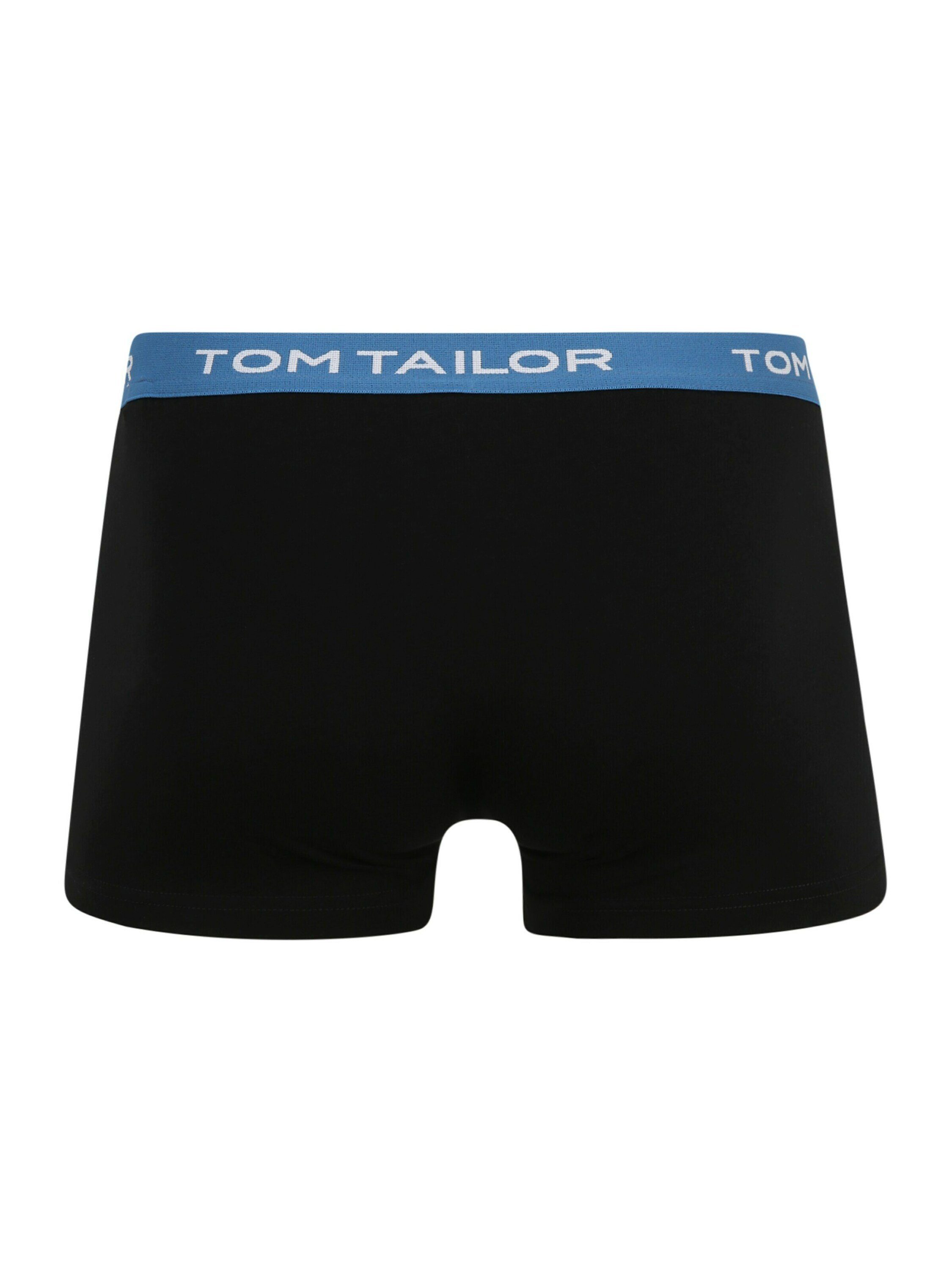 (3-St) / TOM TAILOR Boxershorts farbiger schwarz Bund