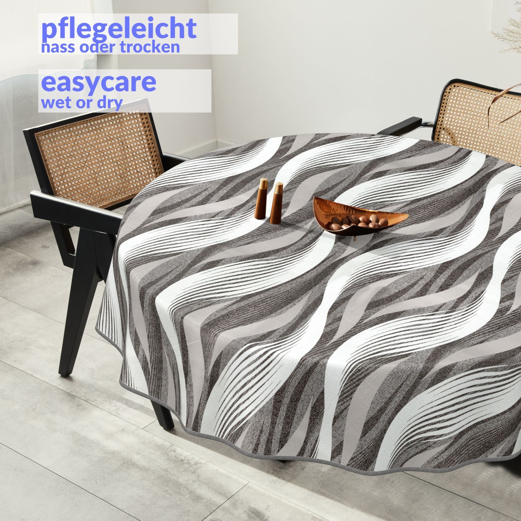 ANRO Tischdecke Besonders Feine Wachstuchtischdecke Premium Gartentischdeck günstig online kaufen