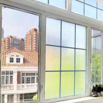 Fensterfolie 3D Selbsthaftend Blickdicht Regenbogen Fensterfolie Sichtschutzfolie, Caterize, halbtransparent