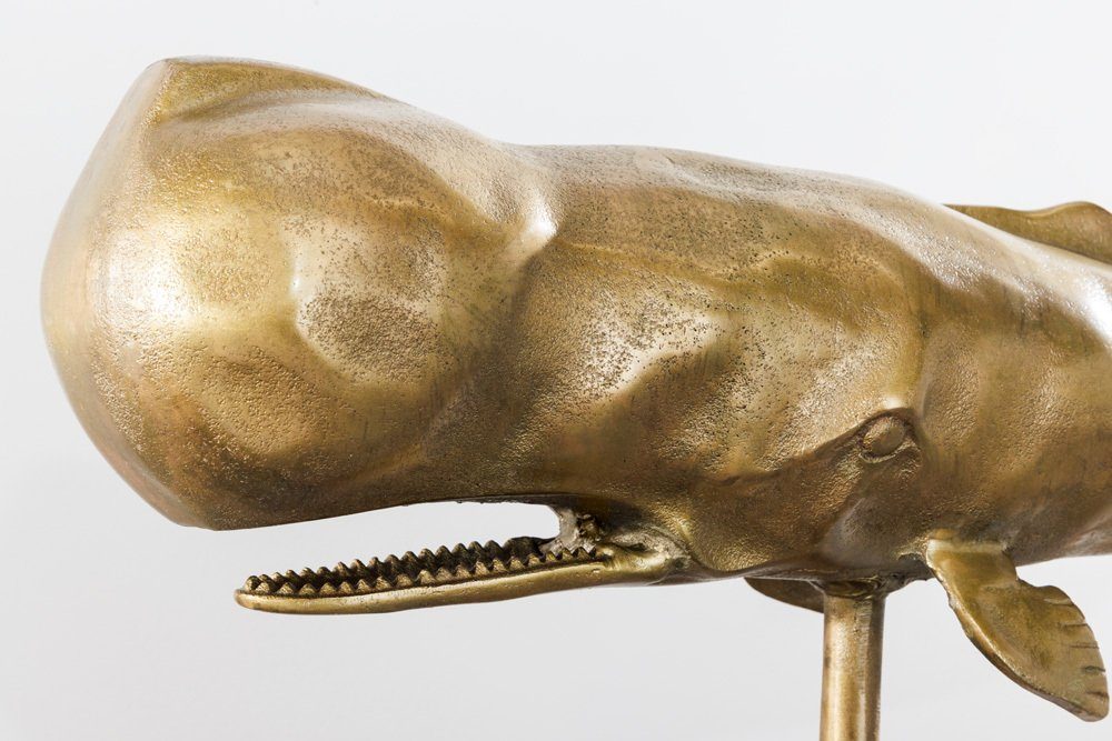 riess-ambiente Tierfigur Skulptur · · 1 St), · Deko · messing · 70cm Metall (Einzelartikel, Wohnzimmer WAL Bad handmade · Maritim