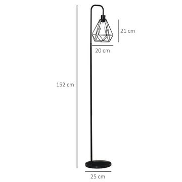 HOMCOM Stehlampe Stehlampe im Industrie-Stil, E27 Sockel