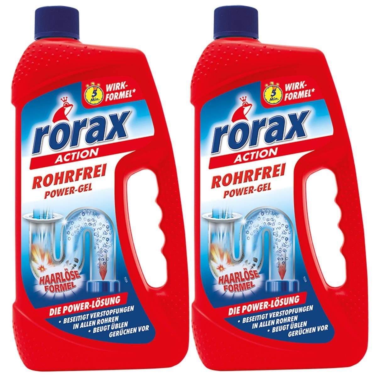 rorax 2x Rohrreiniger Haare Liter auf selbst - Power-Gel rorax Rohrfrei 1 Löst