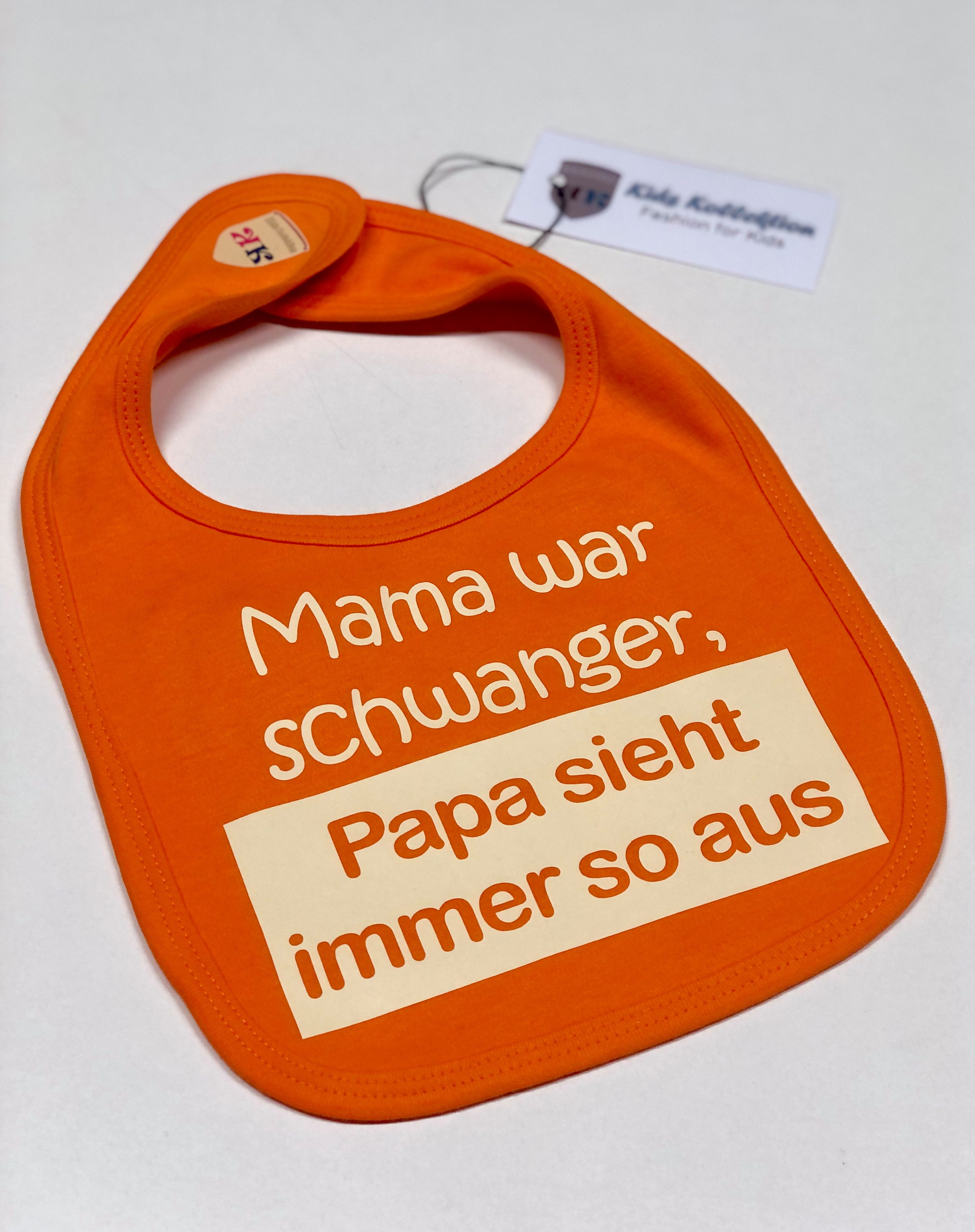 Lätzchen Baby Kids Kollektion Mama war schwanger