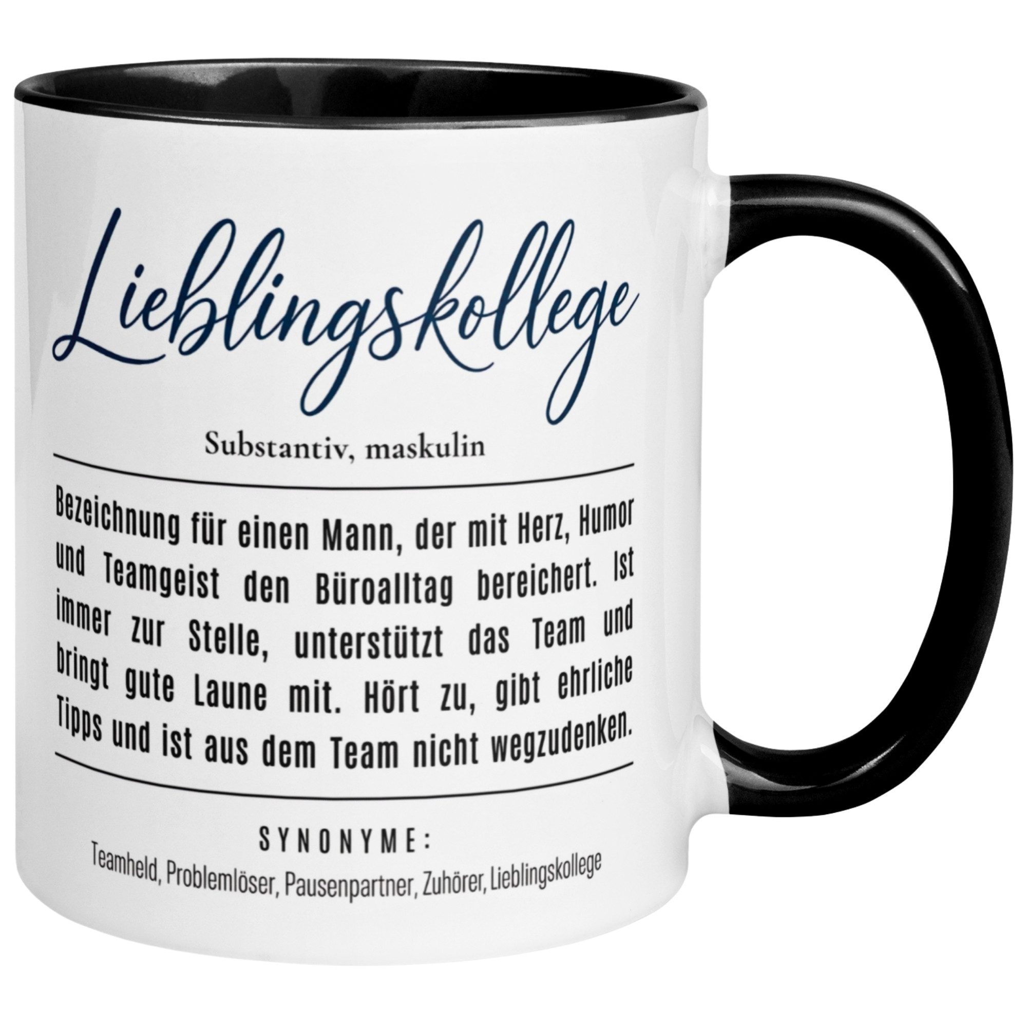 Momentals Tasse Kollege – Definition Lieblingskollege – Geschenk Bester Arbeitskollege, Gratis Versand · Links-&Rechtshänder · Spülmaschinenfest