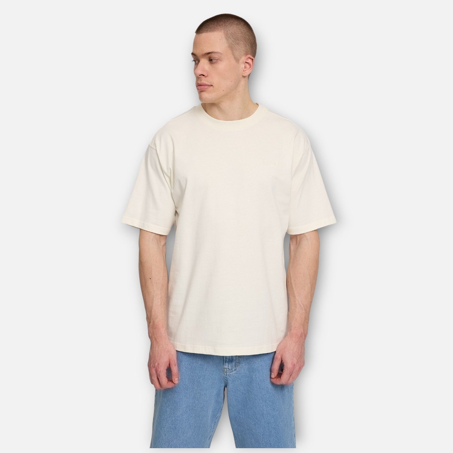 MAZINE T-Shirt T-Shirt mit Backprint in fester Haptik