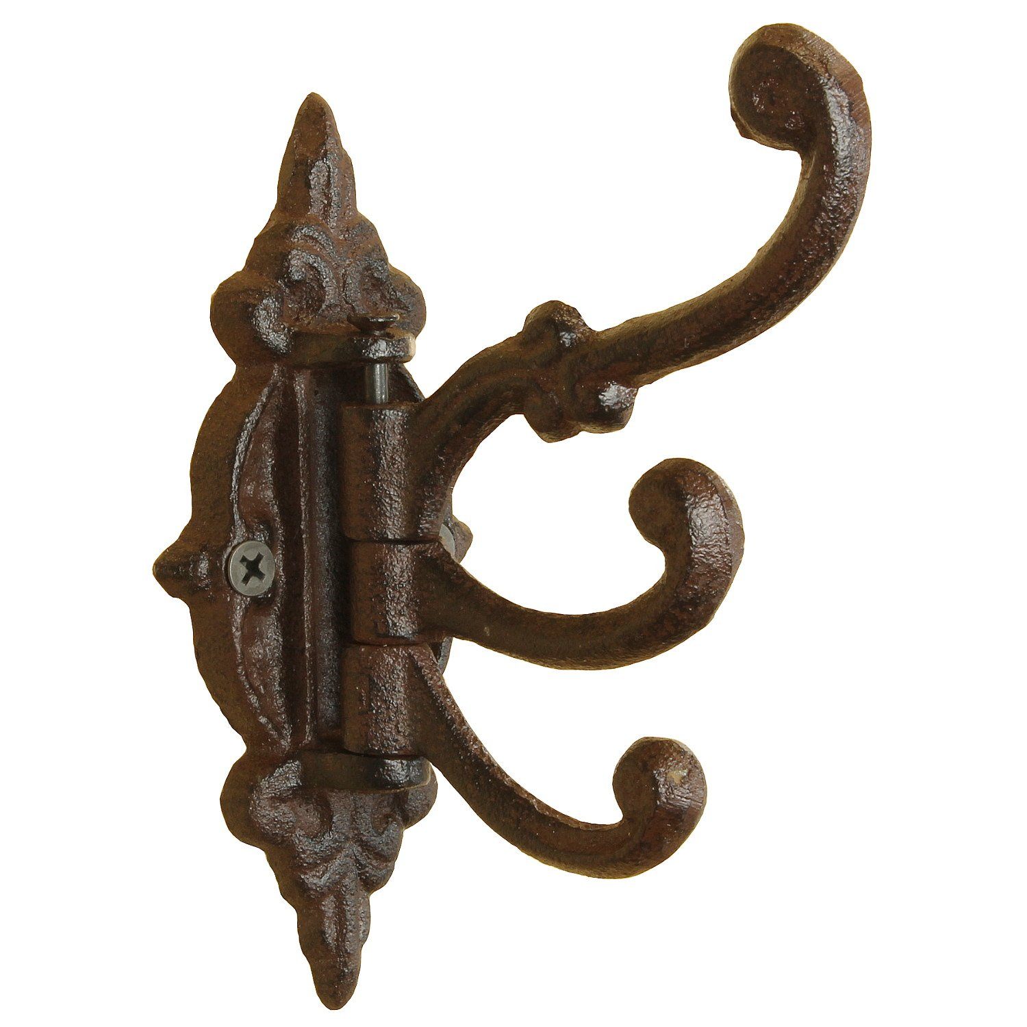 Macosa Home Wandhaken nostalgischer Wand Haken rostig Vintage Retro Antik, Wand, Garderobenhaken, Kleiderhaken, Handtuchhaken